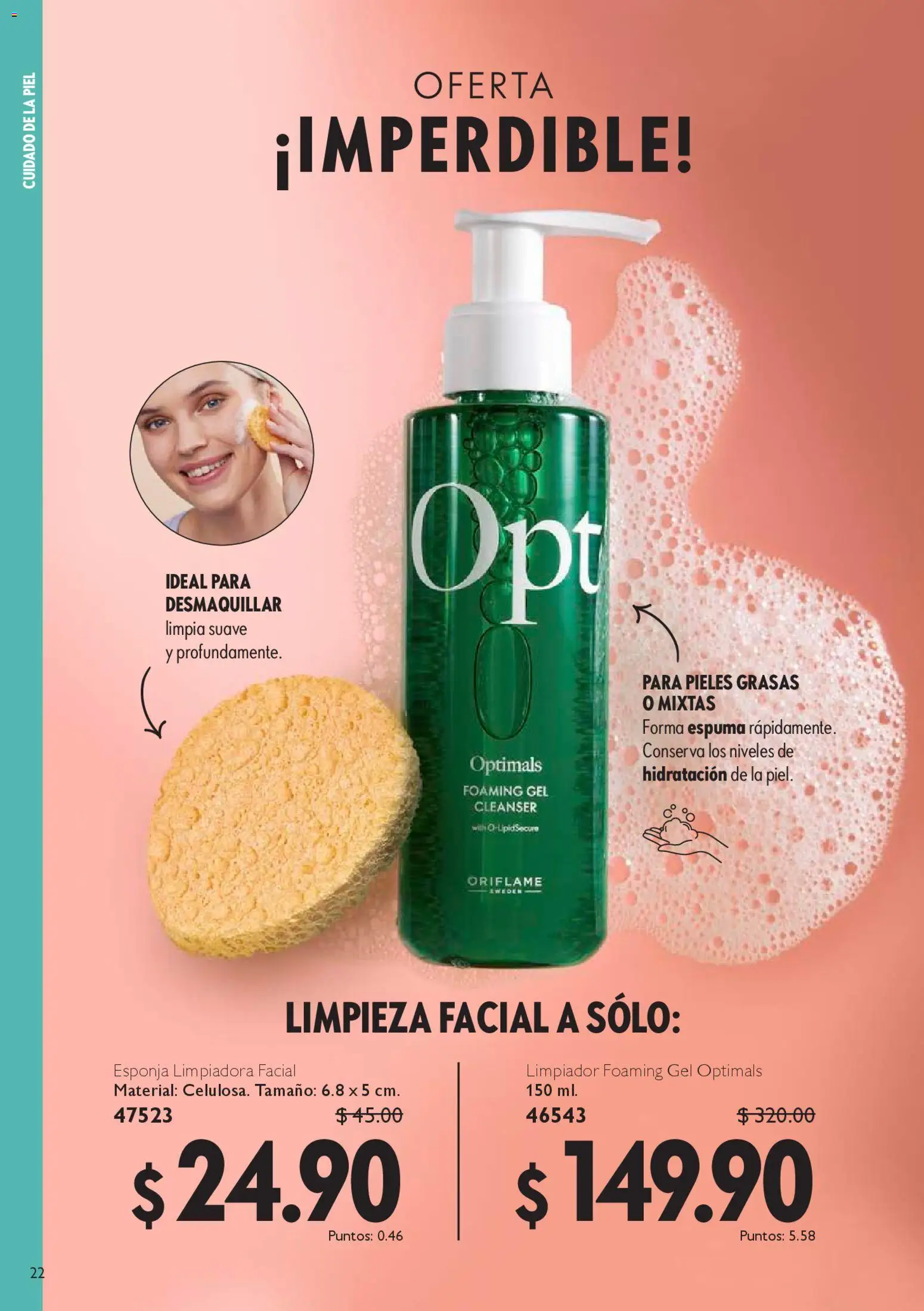 Nuevas ofertas de Oriflame válidas en toda la República Mexicana desde el 25.10.2025. ¡Encuentra las mejores ofertas en Oriflame Buen Fin! | Página: 22 | Productos: Esponja, Espuma, Limpiador