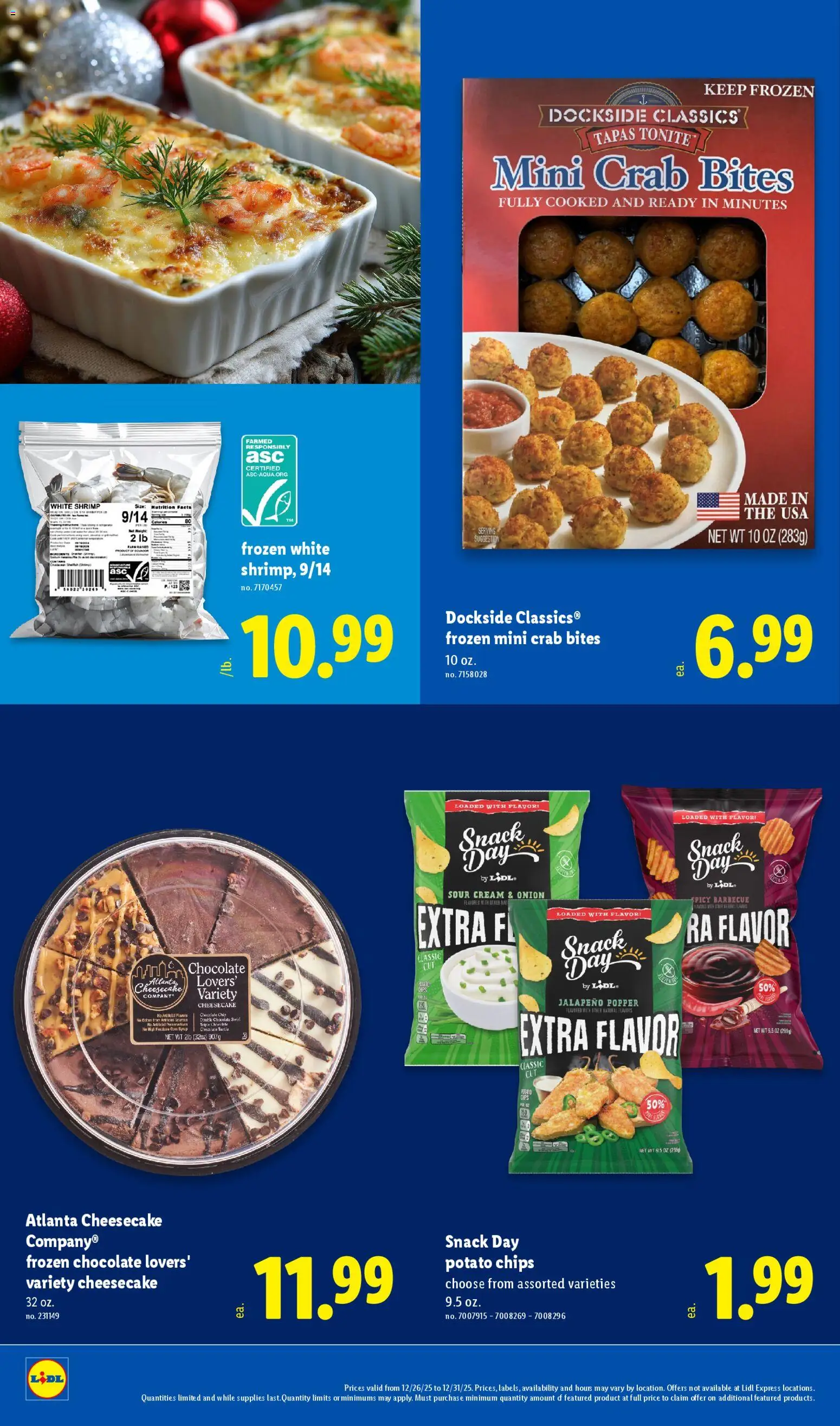 Lidl Weekly Ad - valid from 26.12.2025 | Page: 24 | Products: Chocolate, Chips, Cheesecake, Onion