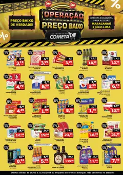 Cometa Supermercados - Ofertas Operação Preço Baixo - Pré-Visualização do folheto da loja Cometa Supermercados, válido de 15.02.2026 | Página: 1