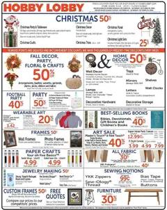 Preview of Hobby Lobby weekly ads valid from 20.10.2025