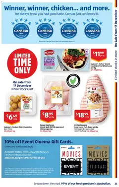 Preview of Catalogue Aldi - valid from 24.12.2025 | Page: 23 | Products: Chicken, Pork, Fish, Sauce