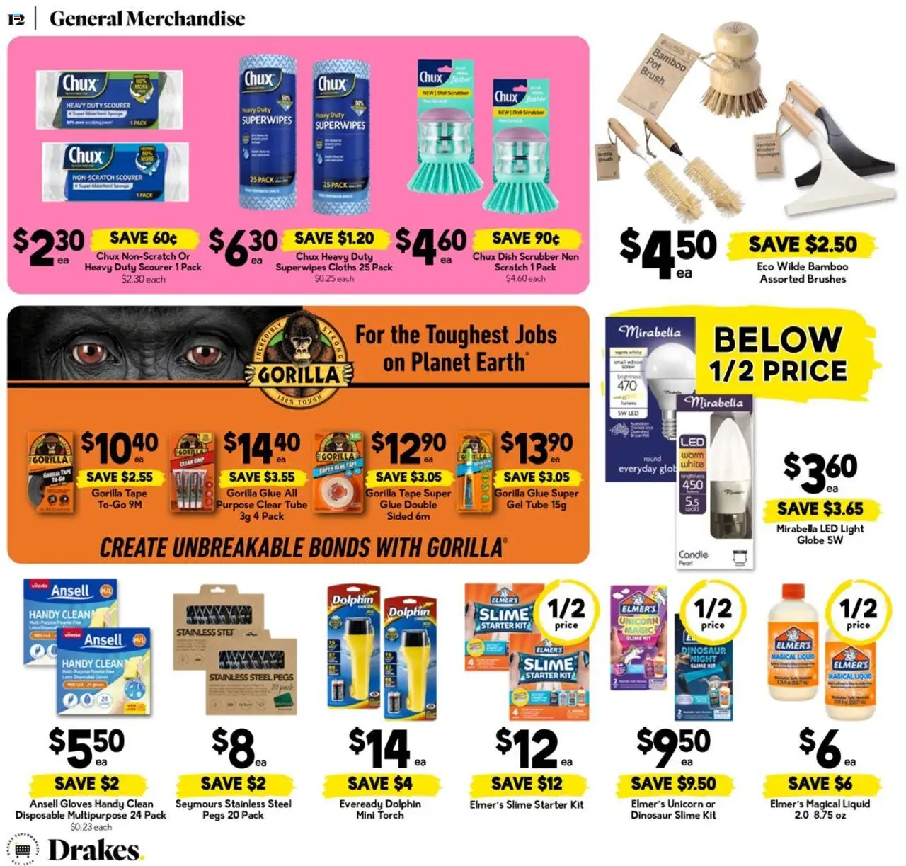 Drakes catalogue - valid from 17.09.2025 | Page: 12 | Products: Brush, Sponge, Gloves, Glue