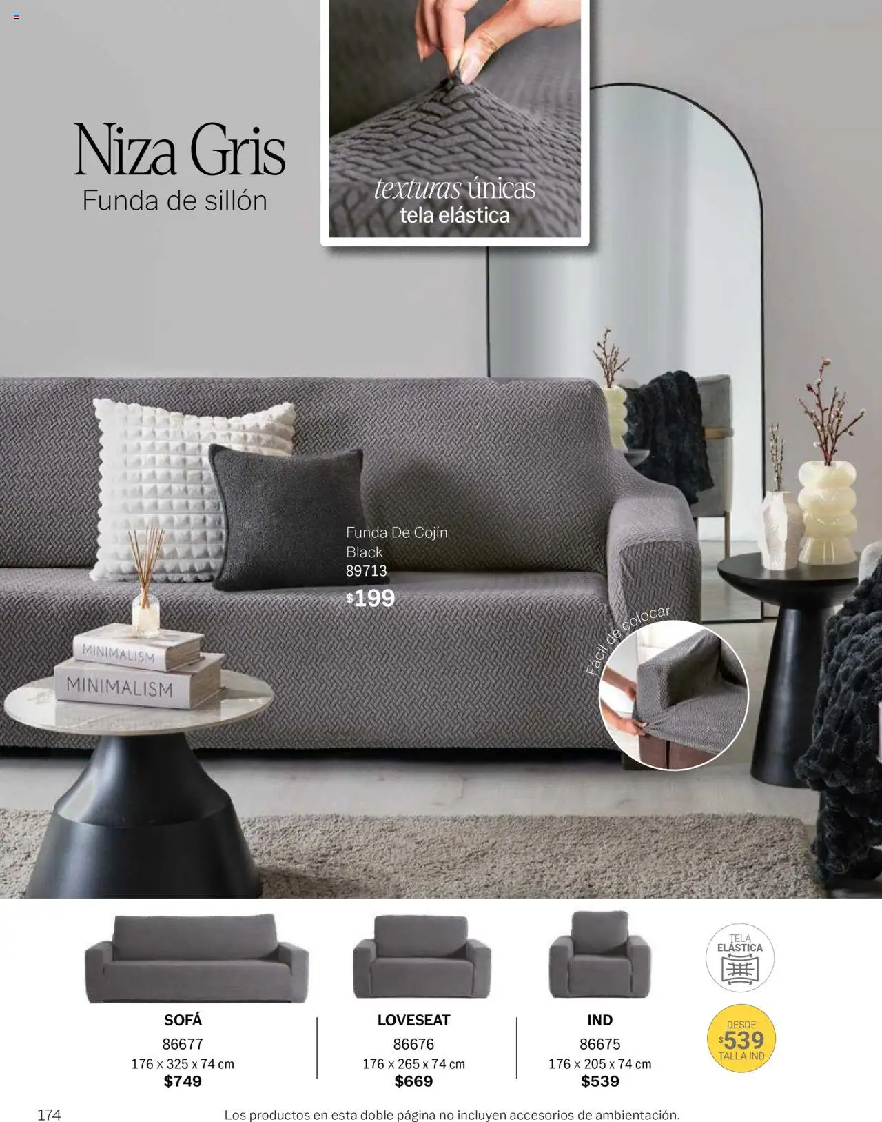 Nuevas ofertas de Vianney válidas en toda la República Mexicana desde el 15.08.2025. ¡Encuentra las mejores ofertas en Vianney - Catálogo Invierno! | Página: 176 | Productos: Sofá, Sillón, Funda