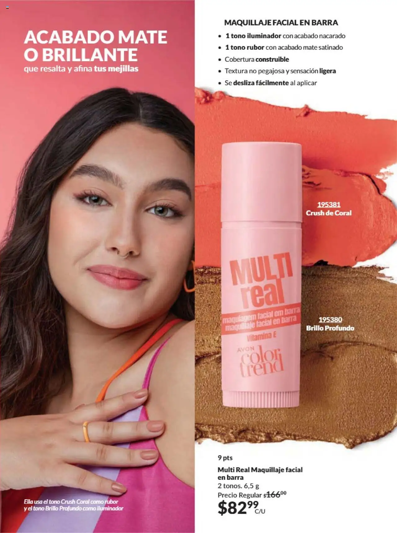 Nuevas ofertas de AVON válidas en toda la República Mexicana desde el 09.10.2025. ¡Encuentra las mejores ofertas en AVON - Campaña 16 2025! | Página: 53 | Productos: Iluminador, Brillo, Barra, Mate