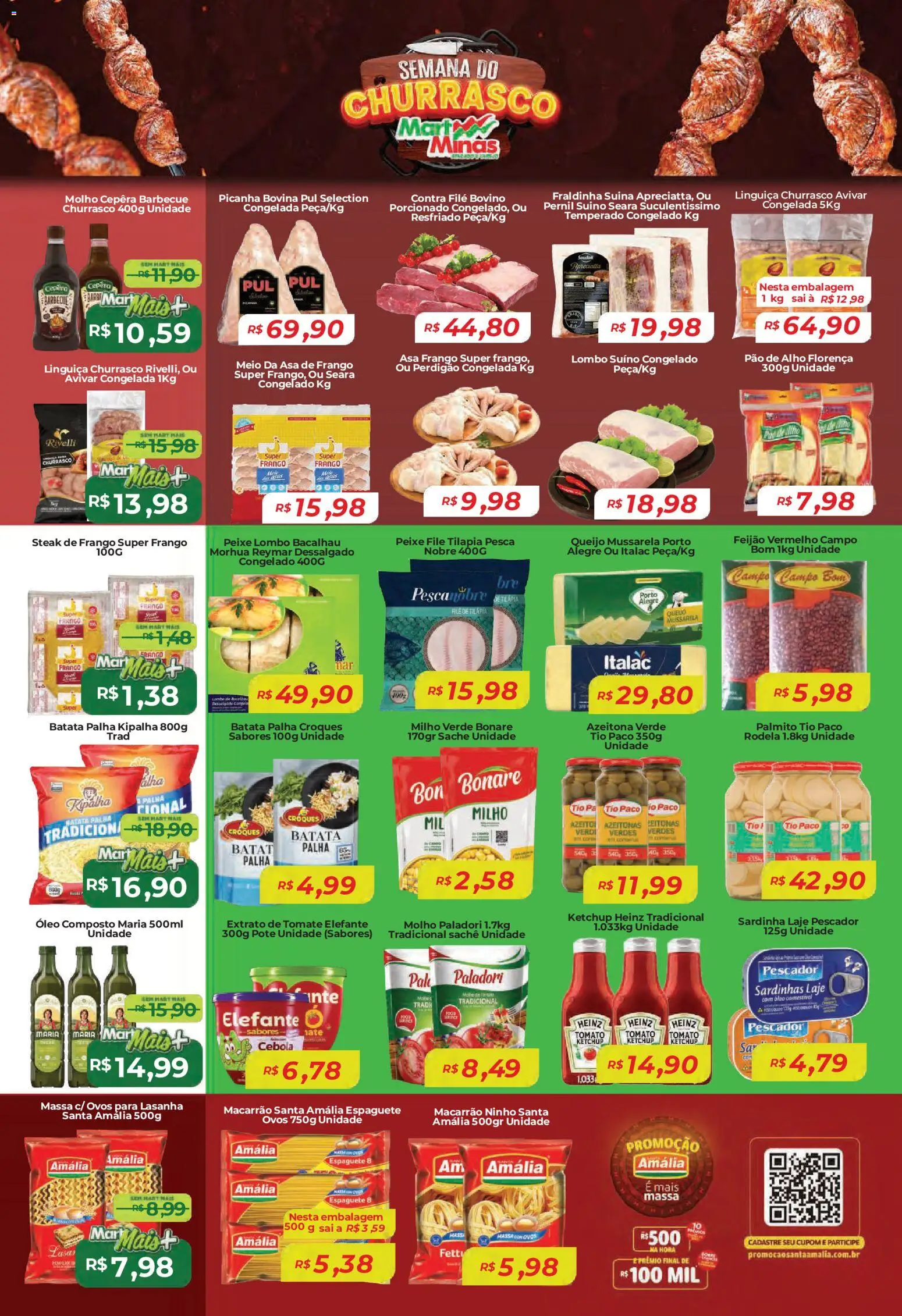 Mart Minas Folheto - válido de 06.11.2025 | Página: 2 | Produtos: Feijão, Contra filé, Massa, Sardinha