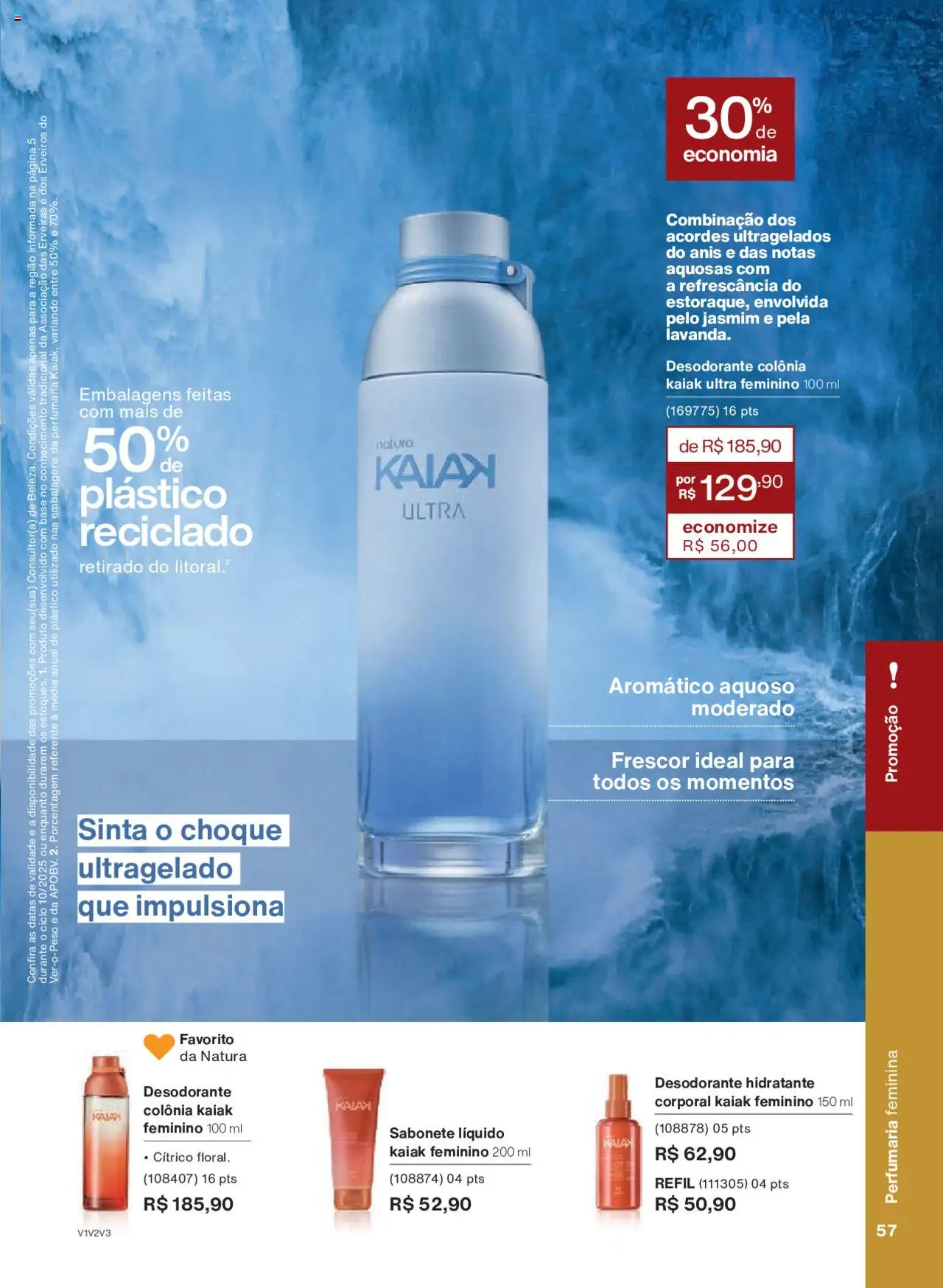 Natura Folheto - válido de 05.06.2025 | Página: 57 | Produtos: Desodorante, Base, Sabonete, Sabonete líquido