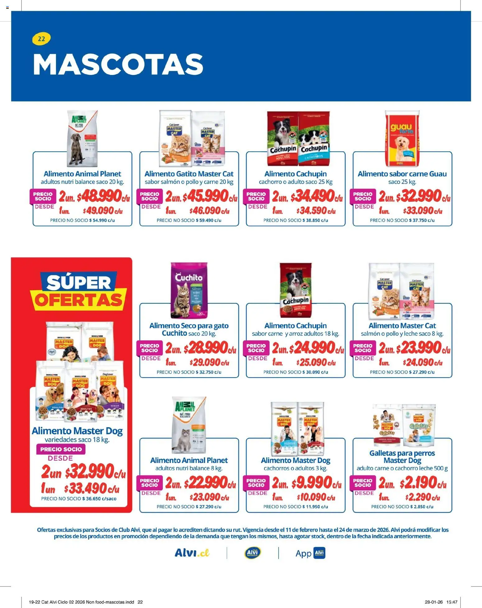 Alvi catálogo │ válido desde el 11.02.2026 | Página: 22 | Productos: Toner, Leche, Arroz, Galletas