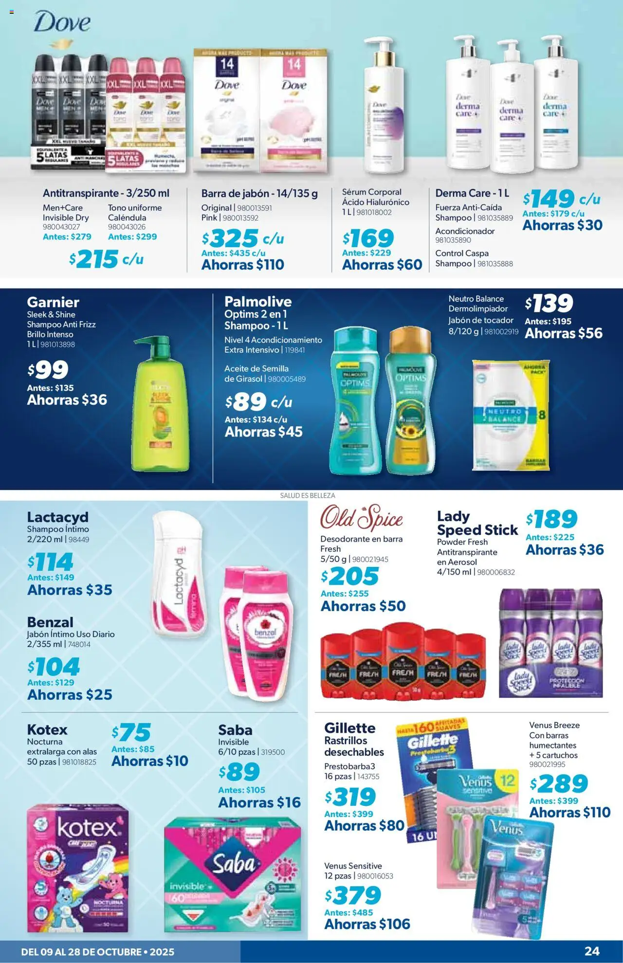 Nuevas ofertas de Sam's Club válidas en toda la República Mexicana desde el 09.10.2025. ¡Encuentra las mejores ofertas en Sam's Club - Catálogo! | Página: 23 | Productos: Desodorante, Aceite, Barra, Acondicionador