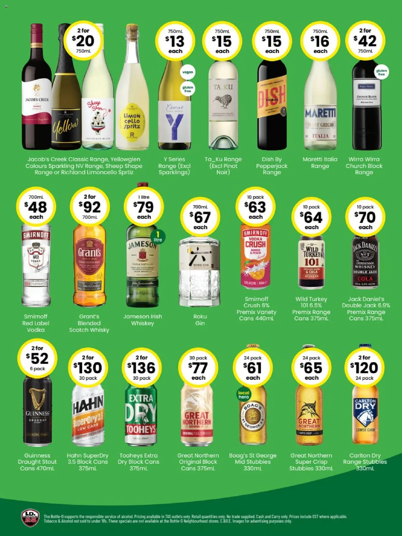 The Bottle-O catalogue - valid from 02.03.2026 | Page: 2 | Products: Gin, Vodka, Whiskey, Turkey
