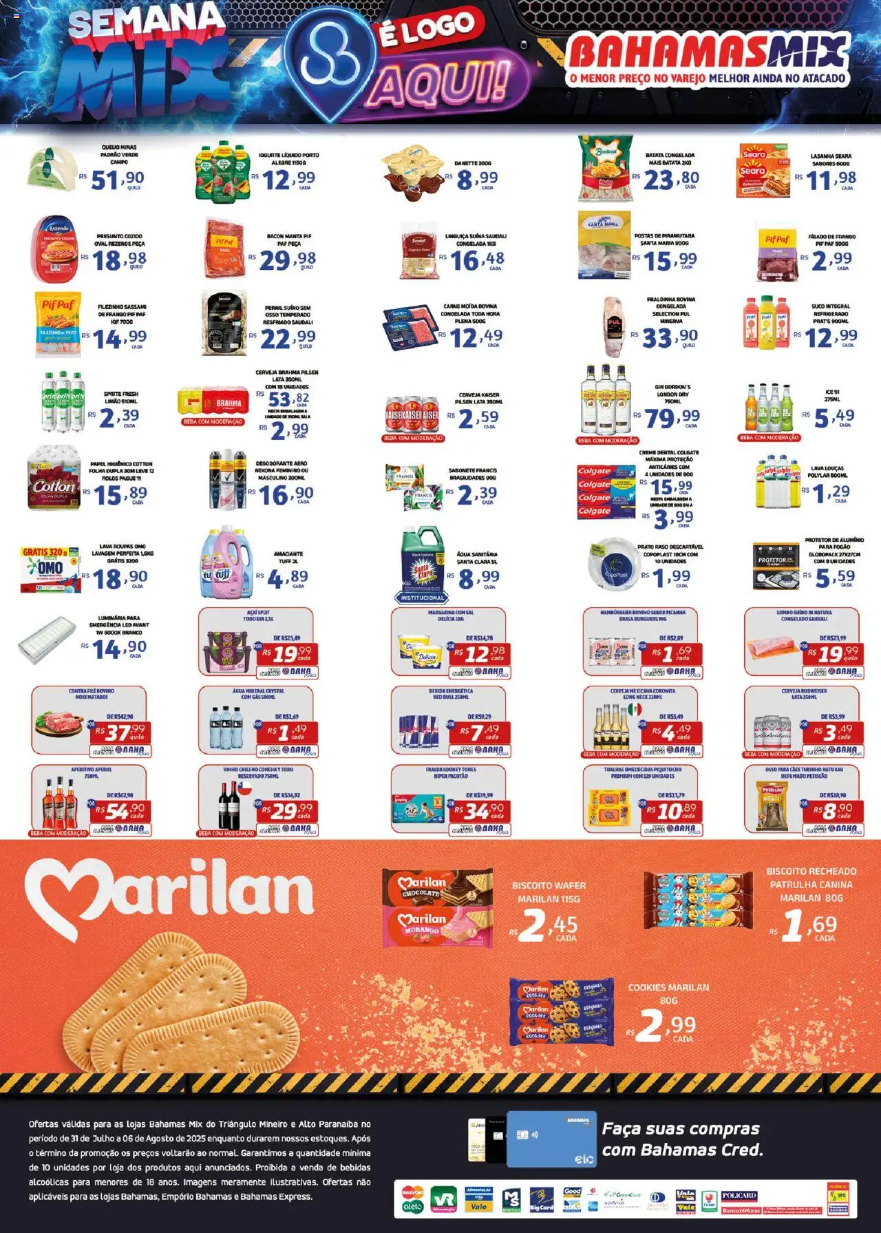 Bahamas Mix Folheto - válido de 31.07.2025 | Página: 2 | Produtos: Contra filé, Iogurte, Creme dental, Cookies