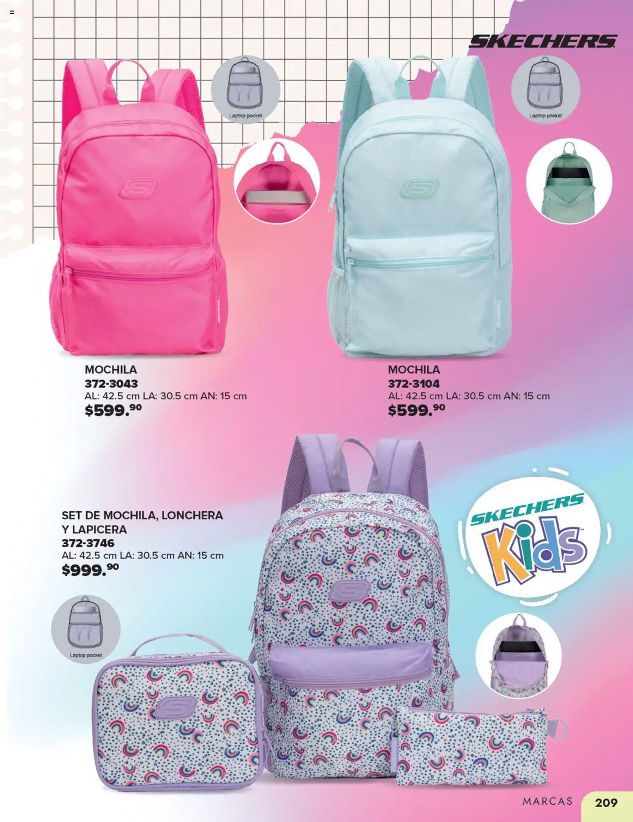 Nuevas ofertas de Andrea válidas en toda la República Mexicana desde el 25.05.2025. ¡Encuentra las mejores ofertas en Andrea catálogo Colegial ! | Página: 209 | Productos: Mochila