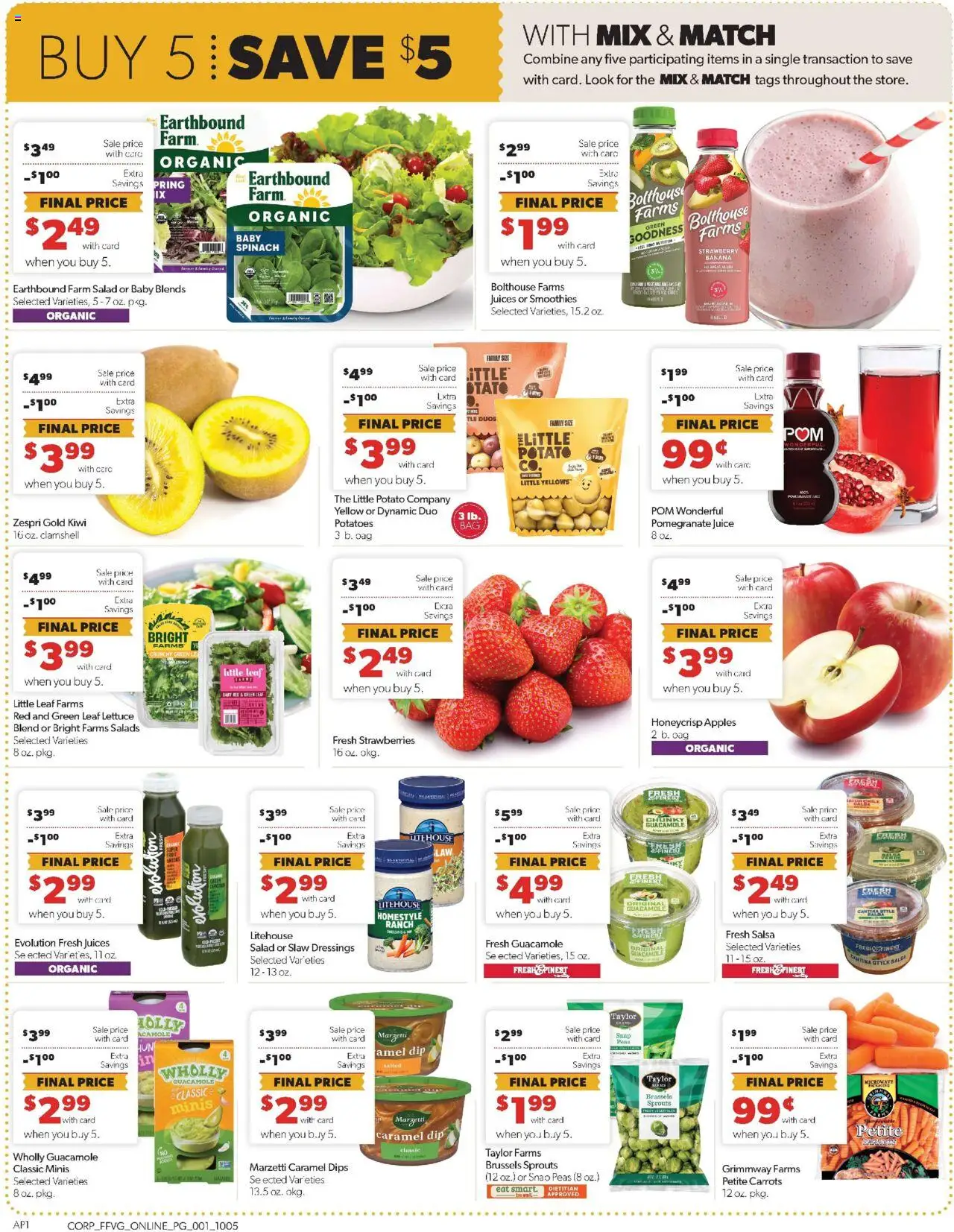 Family Fare Weekly Ad - MI - valid from 05.10.2025 | Page: 7 | Products: Lettuce, Brussels Sprouts, Strawberries, Potatoes