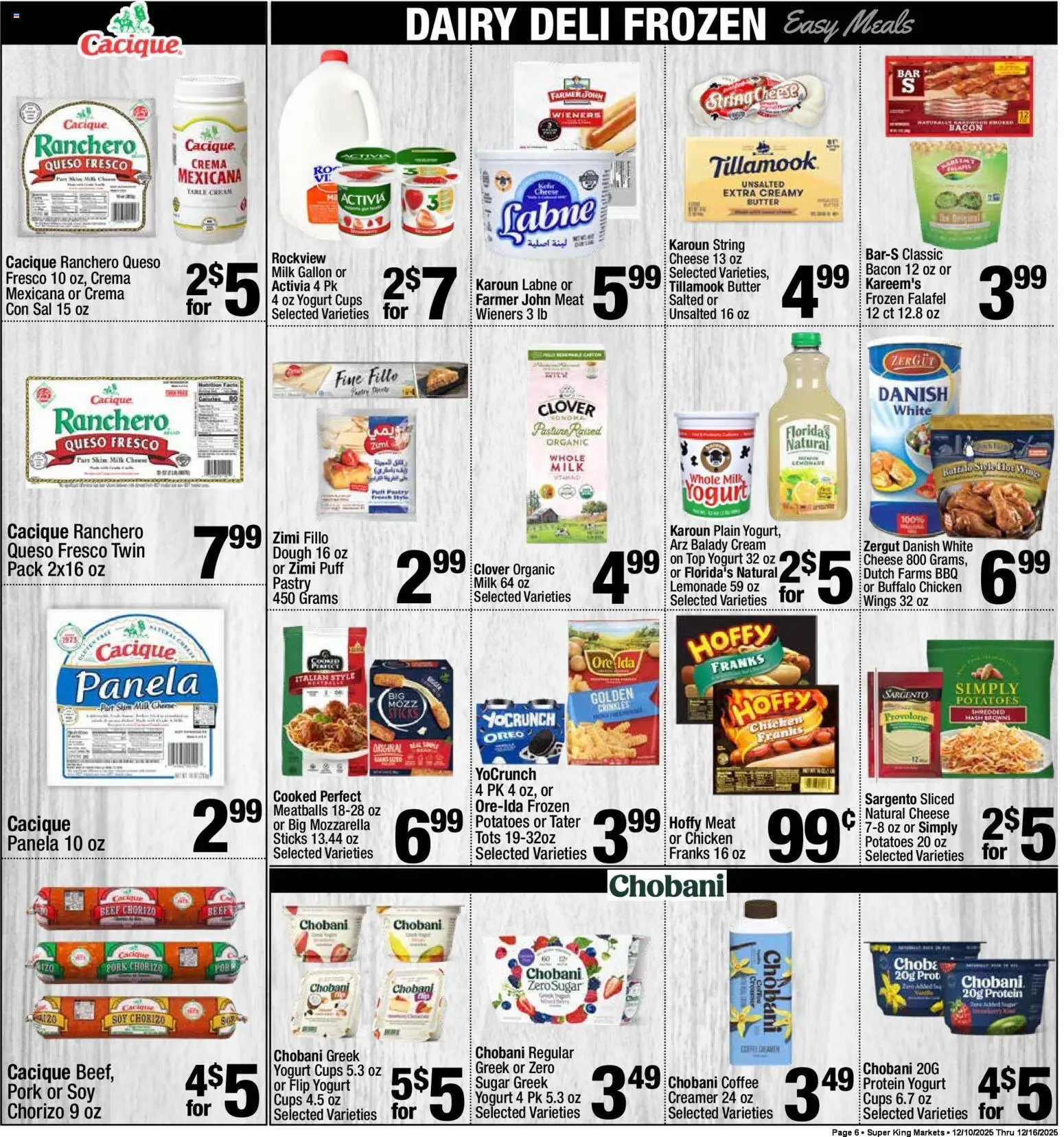Super King - Weekly Ad - valid from 10.12.2025 | Page: 7 | Products: Table, Milk, Yogurt, Sugar