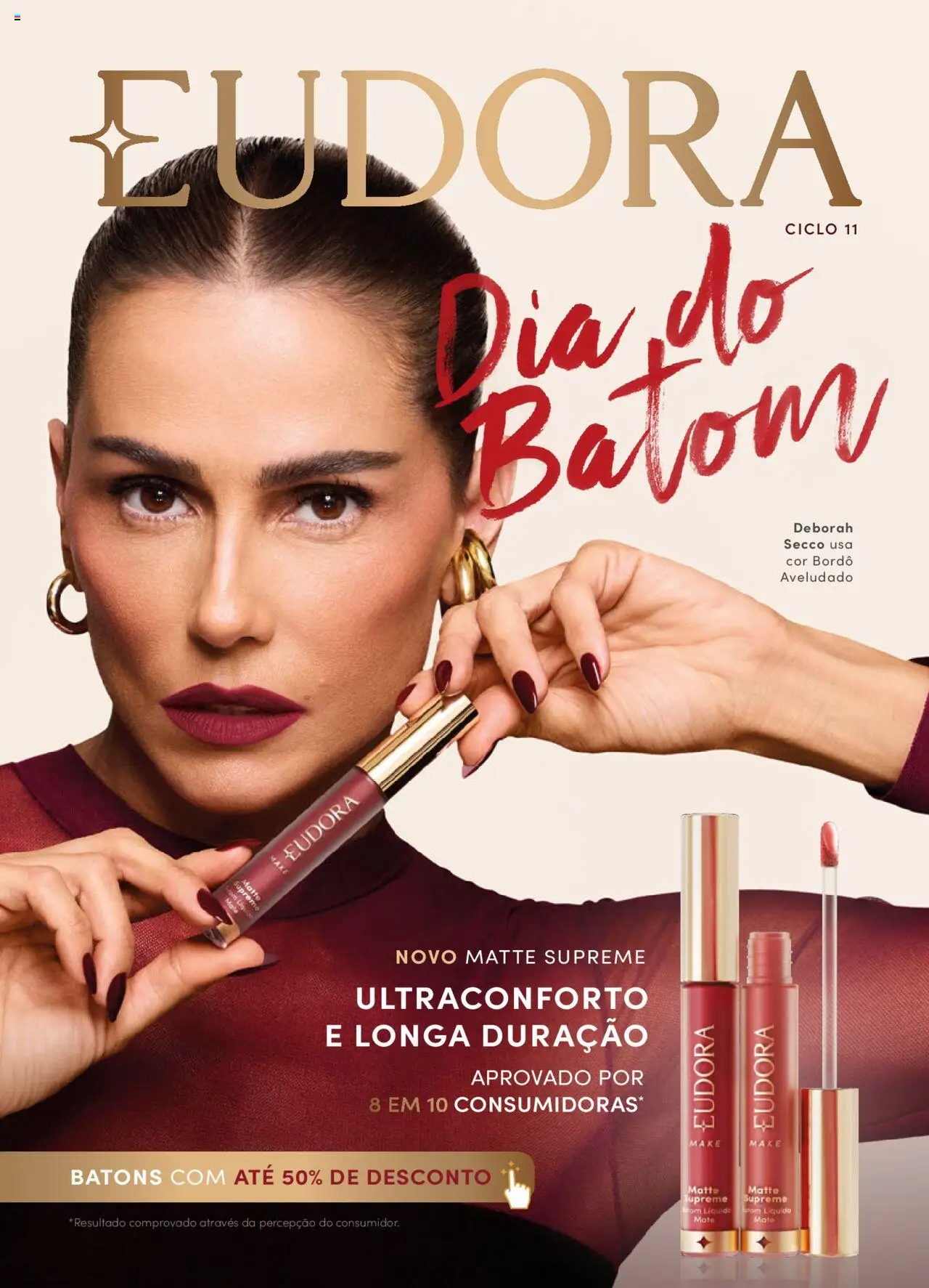 Eudora Folheto - válido de 16.07.2025 | Página: 1 | Produtos: Batom