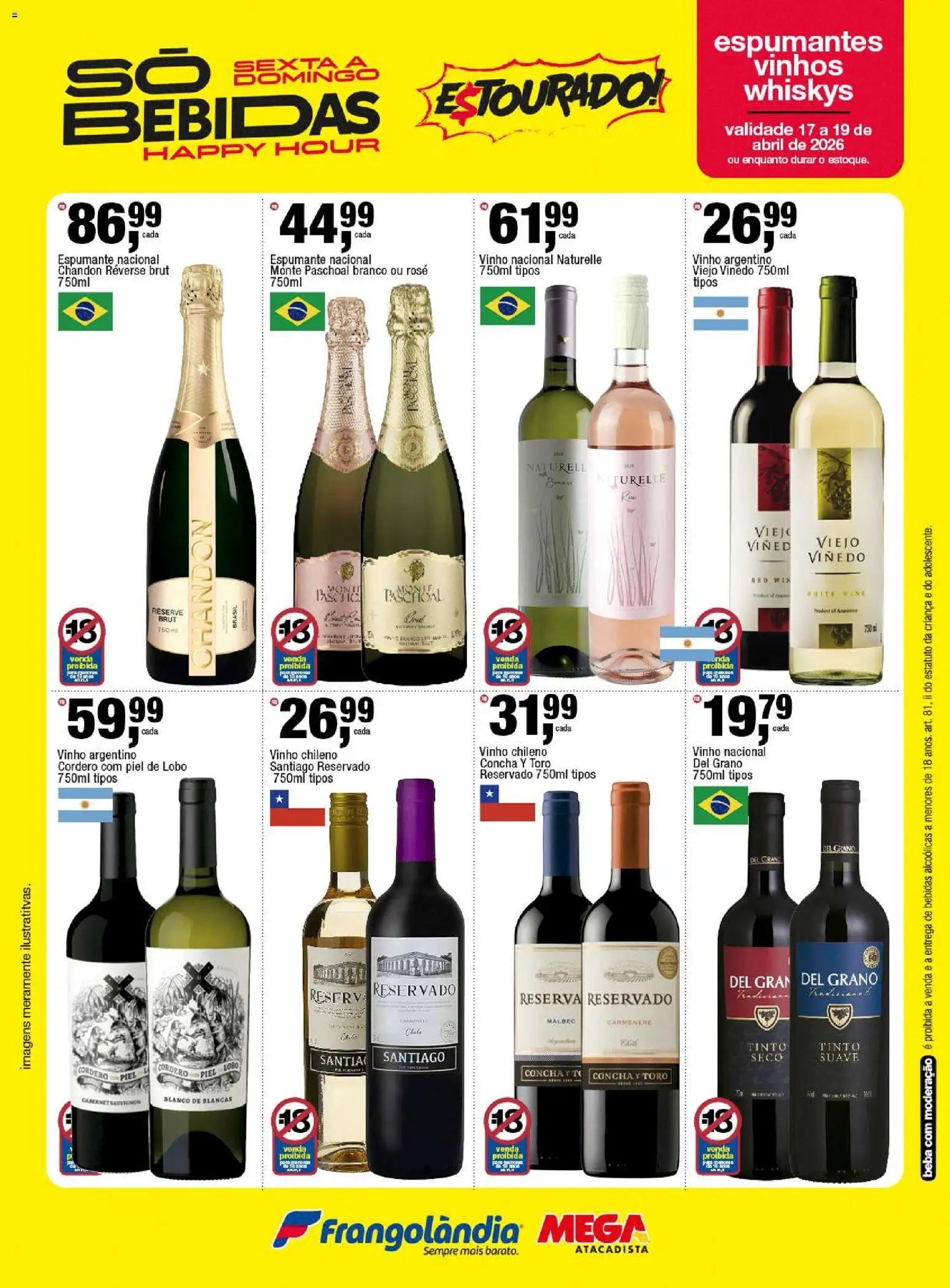 Frangolândia Folheto - válido de 17.04.2026 | Página: 7 | Produtos: Espumante, Vinho