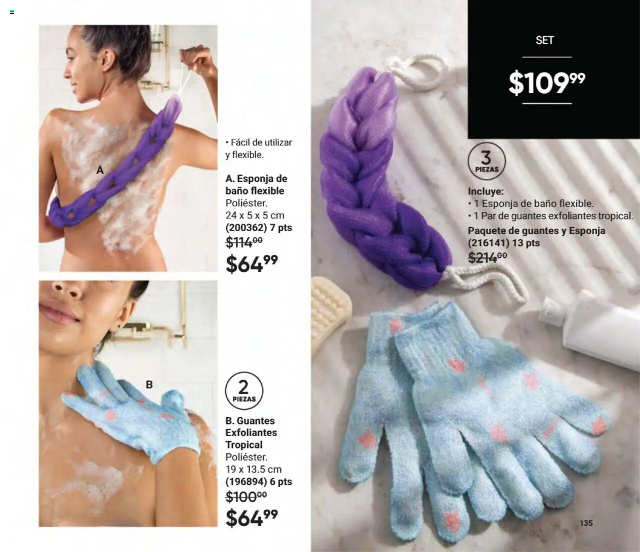 Nuevas ofertas de AVON válidas en toda la República Mexicana desde el 09.08.2025. ¡Encuentra las mejores ofertas en AVON - Casa & Estilo 13 2025! | Página: 137 | Productos: Guantes, Esponja, Flexible, Baño