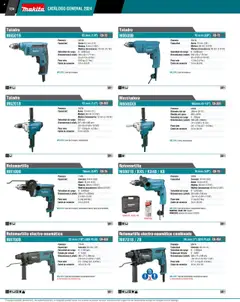 Vista previa de Makita - Catálogo, nuevo folleto de la tienda, válido en México a partir del 04.09.2025 | Página: 134 | Productos: Estuche, Taladro, Rotomartillo, Llave