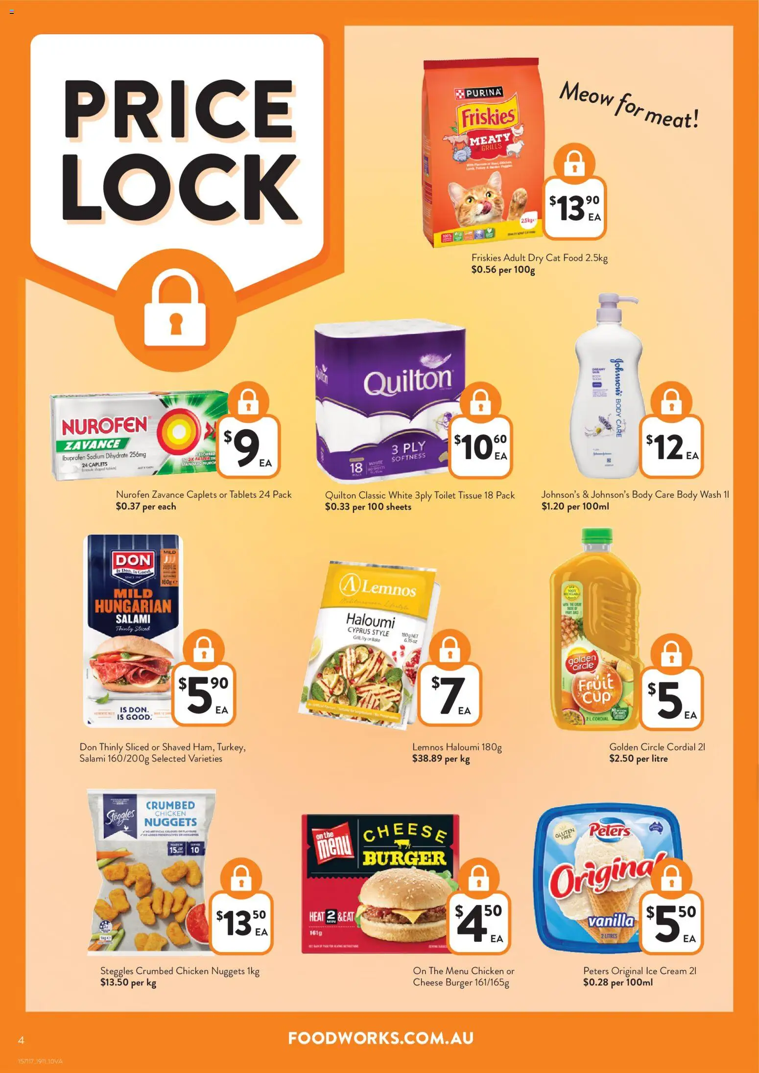 Foodworks catalogue - valid from 19.11.2025 | Page: 4 | Products: Toilet, Chicken, Cream, Ice cream