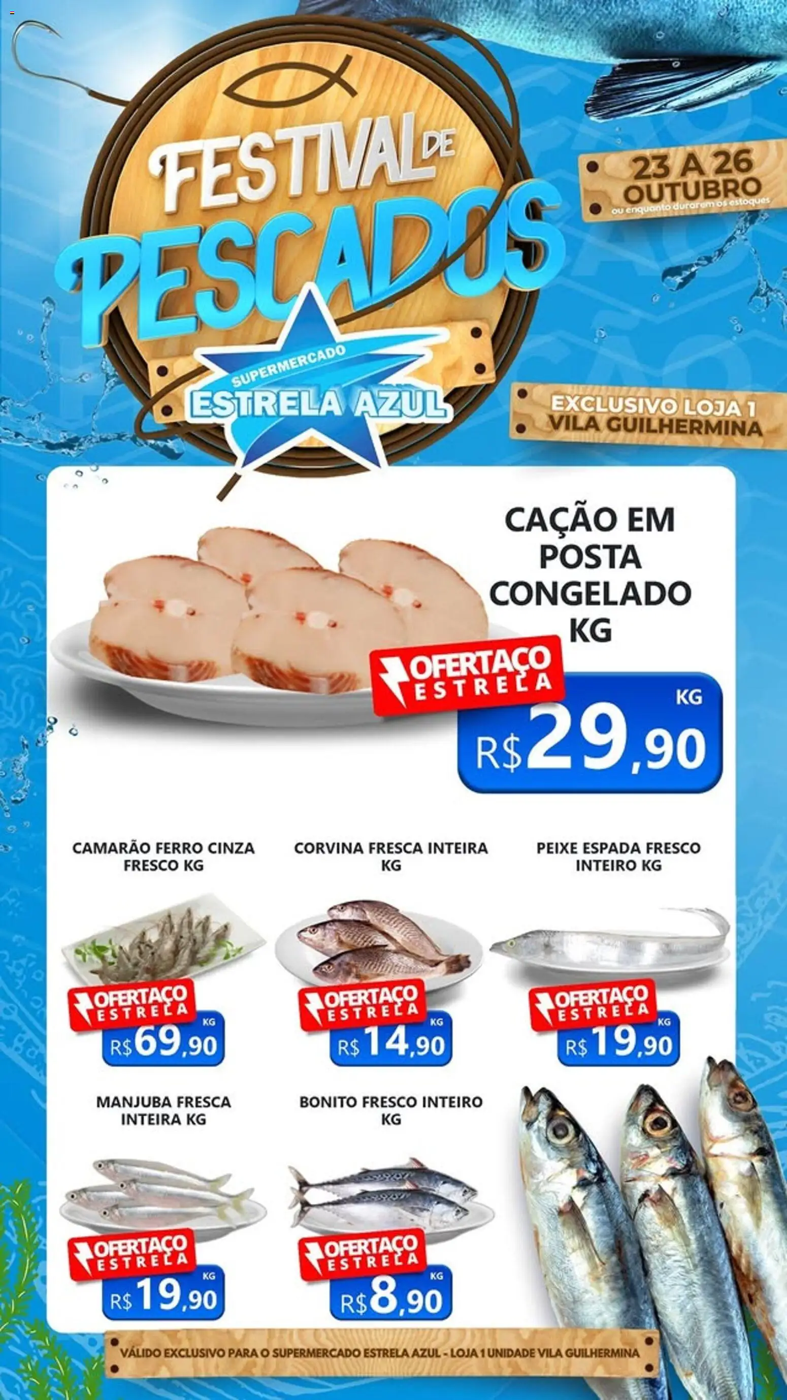 Estrela Azul Folheto - válido de 23.10.2025 | Página: 2 | Produtos: Ferro, Camarão, Peixe
