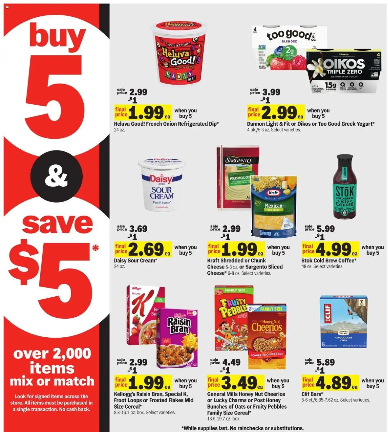 Meijer Weekly Ad - valid from 17.08.2025 | Page: 8 | Products: Yogurt, Chocolate, Flakes, Chocolate Chip