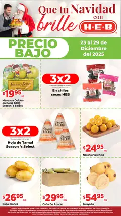 Vista previa de H-E-B folleto Precio Bajo, nuevo folleto de la tienda, válido en México a partir del 23.12.2025