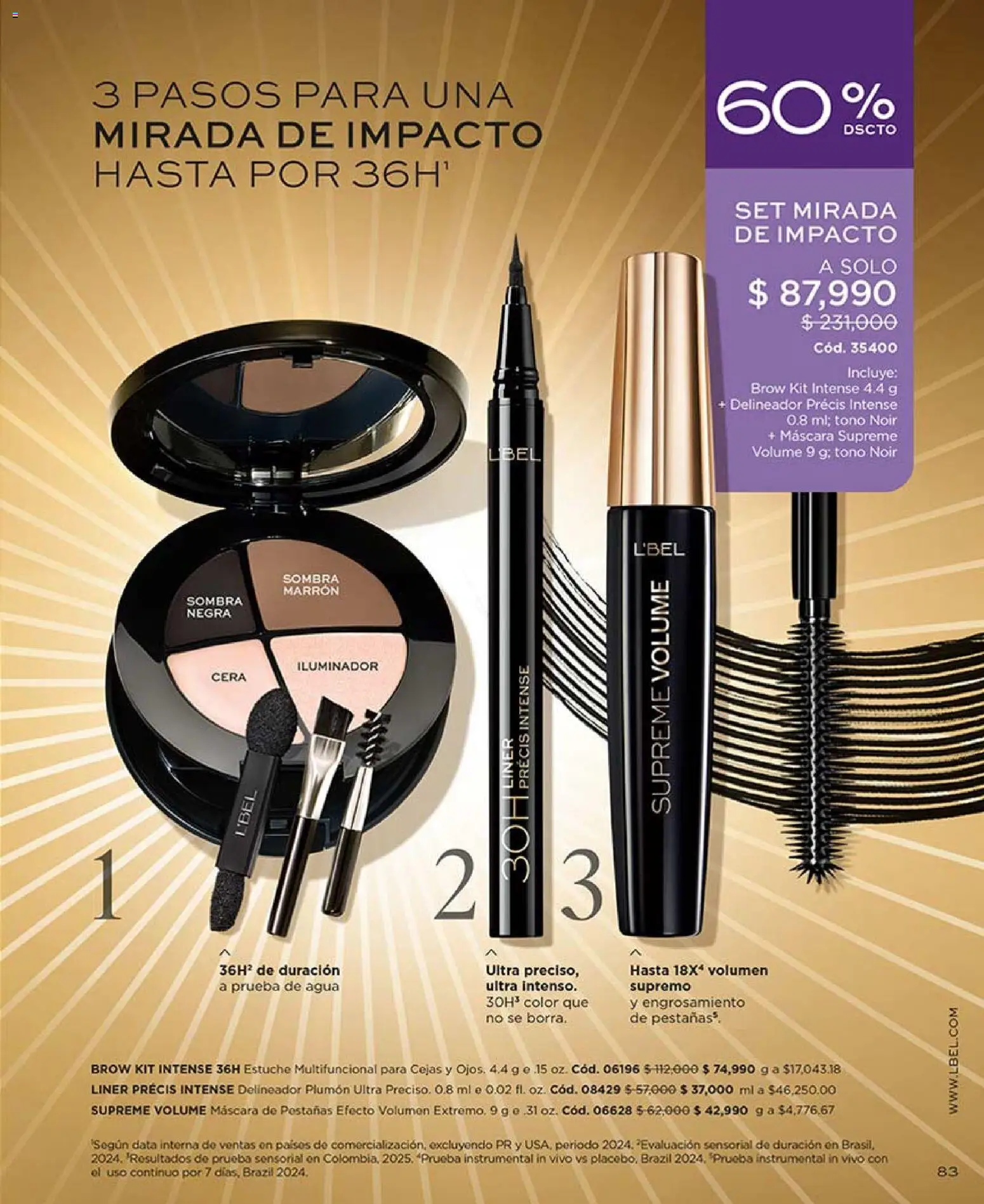 L'Bel revista - valida desde el 03.04.2026 | Página: 83 | Productos: Agua, Cera, Máscara, Sombra