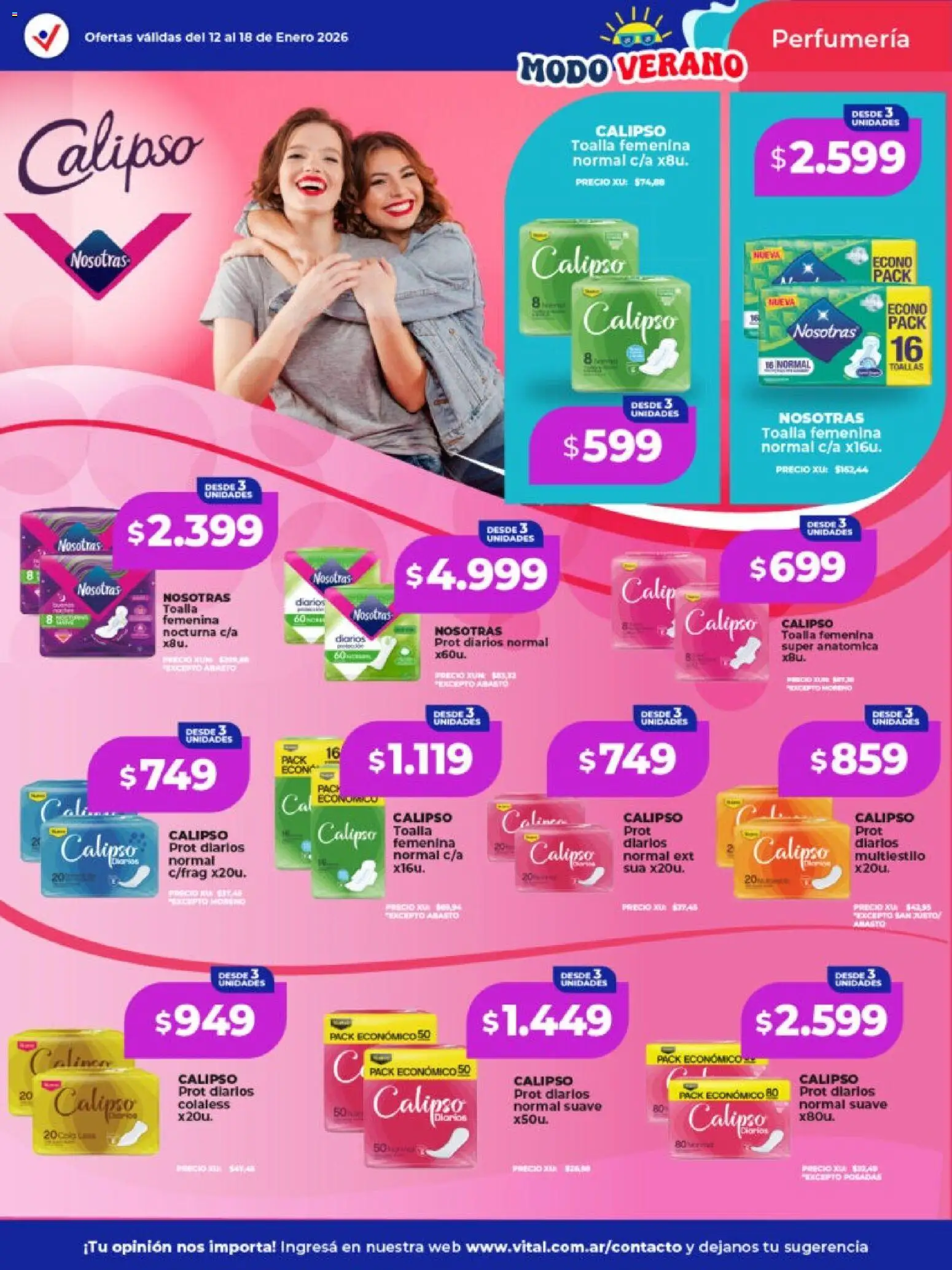 Vital - Ofertas - San Justo │ válido desde el 12.01.2026 | Página: 2 | Productos: Toalla, Toallas