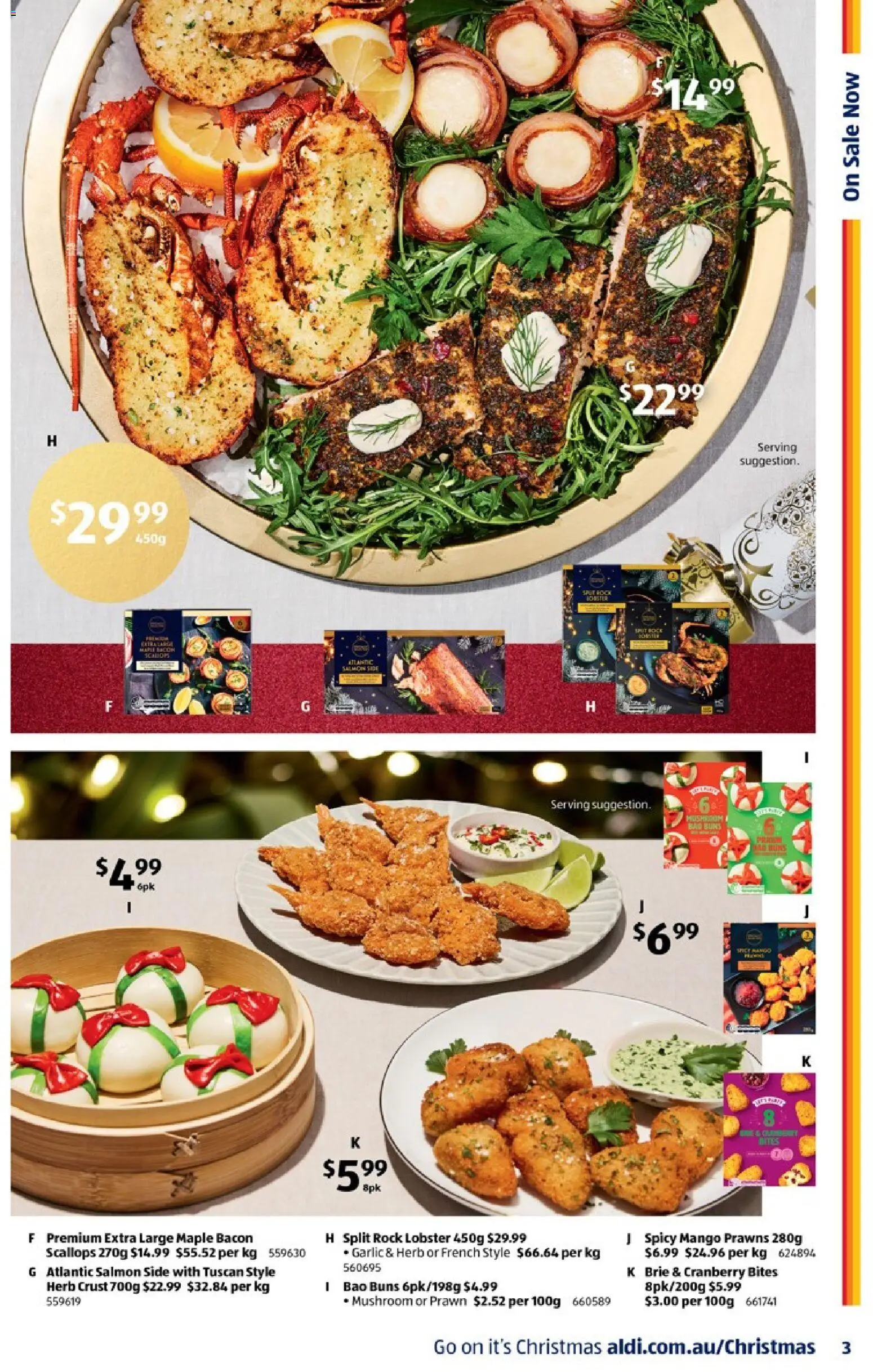 Aldi catalogue - valid from 10.12.2025 | Page: 3 | Products: Bacon, Herb, Salmon, Garlic