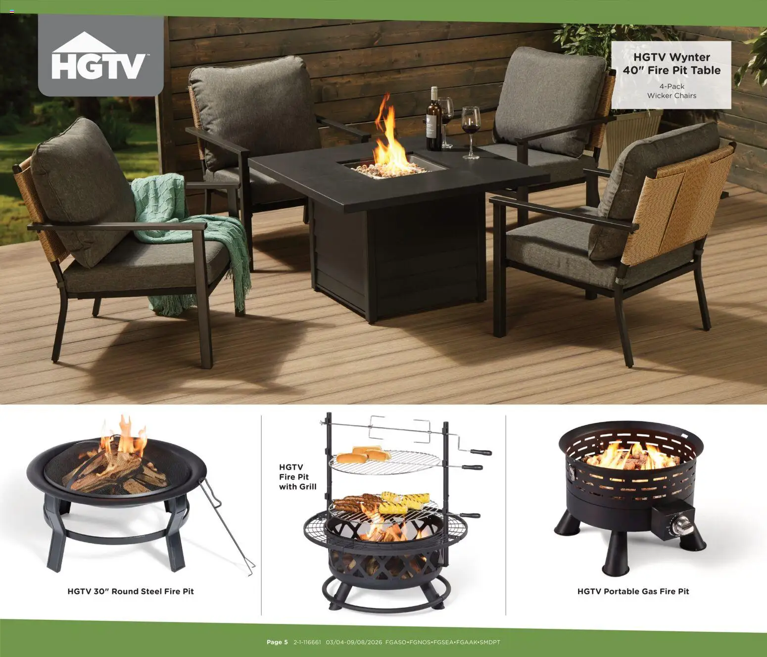 Fred Meyer Home & Apparel - valid from 04.03.2026 | Page: 5 | Products: Table, Grill