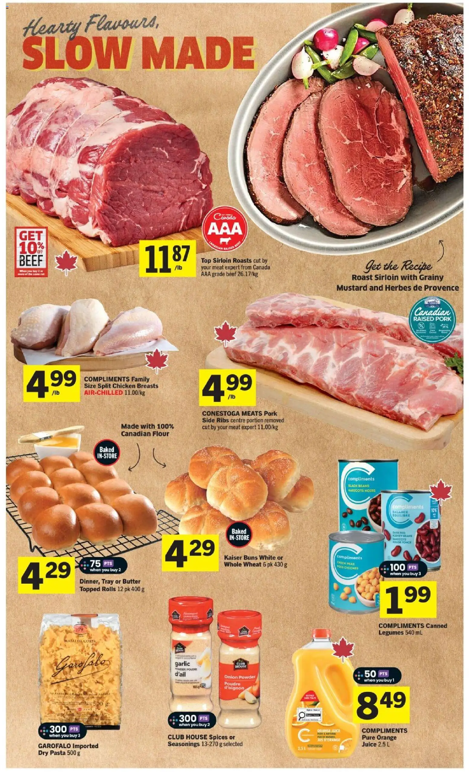 Foodland flyer valid from 30.10.2025 | Page: 8 | Products: Pasta, Chicken breasts, Powder, Juice