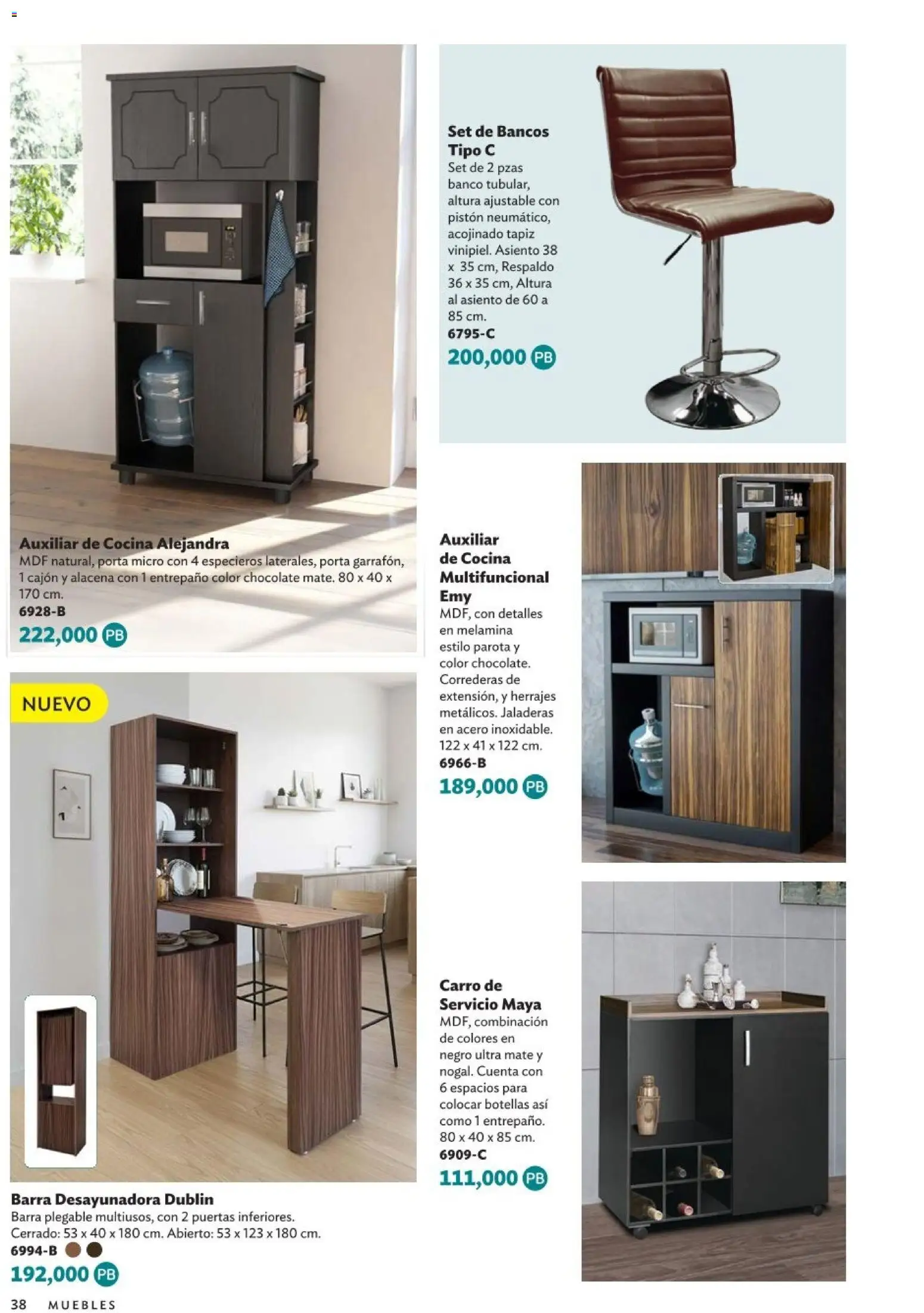 Nuevas ofertas de Betterware válidas en toda la República Mexicana desde el 05.01.2026. ¡Encuentra las mejores ofertas en Betterware Catálogo de Premios! | Página: 38 | Productos: Cocina, Barra, Banco, Mate