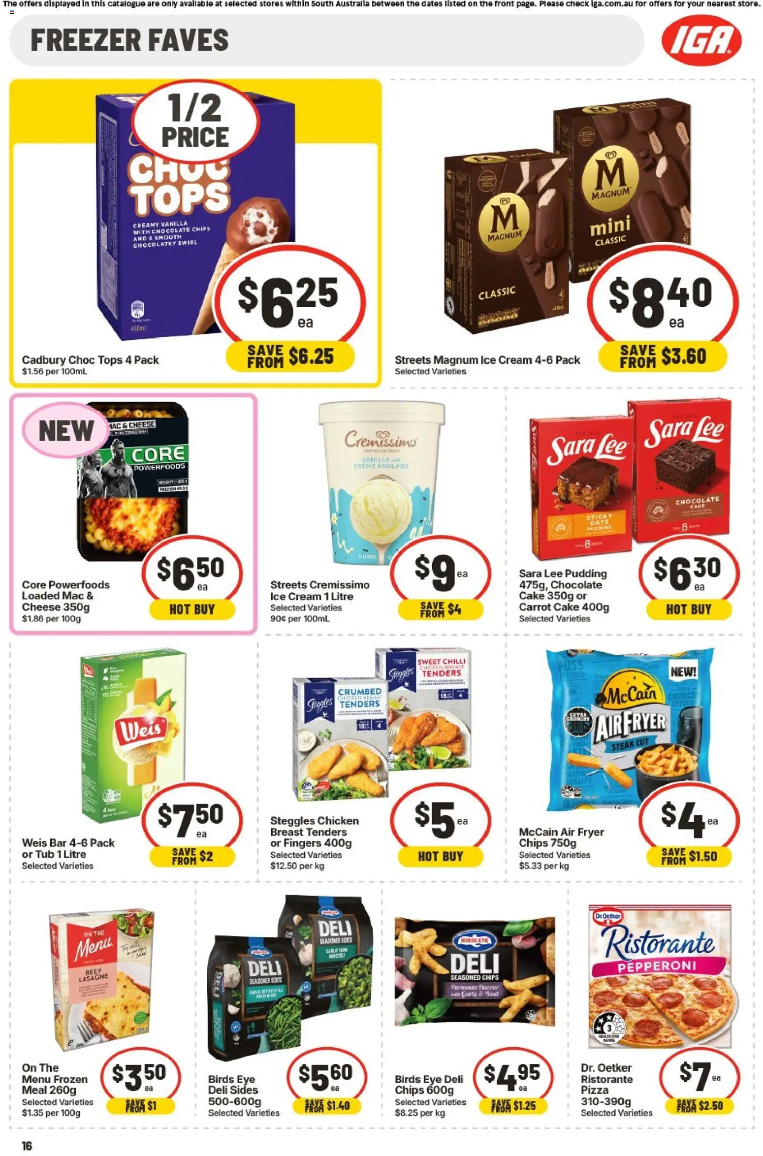 IGA catalogue - valid from 15.04.2026 | Page: 12 | Products: Beef, Chips, Cream, Freezer