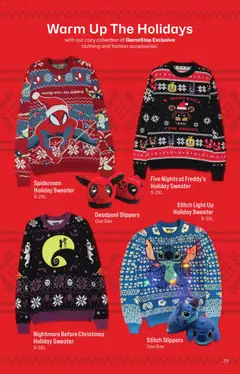 Preview of GameStop weekly ads valid from 01.11.2025 | Page: 29 | Products: Sweater, Slippers