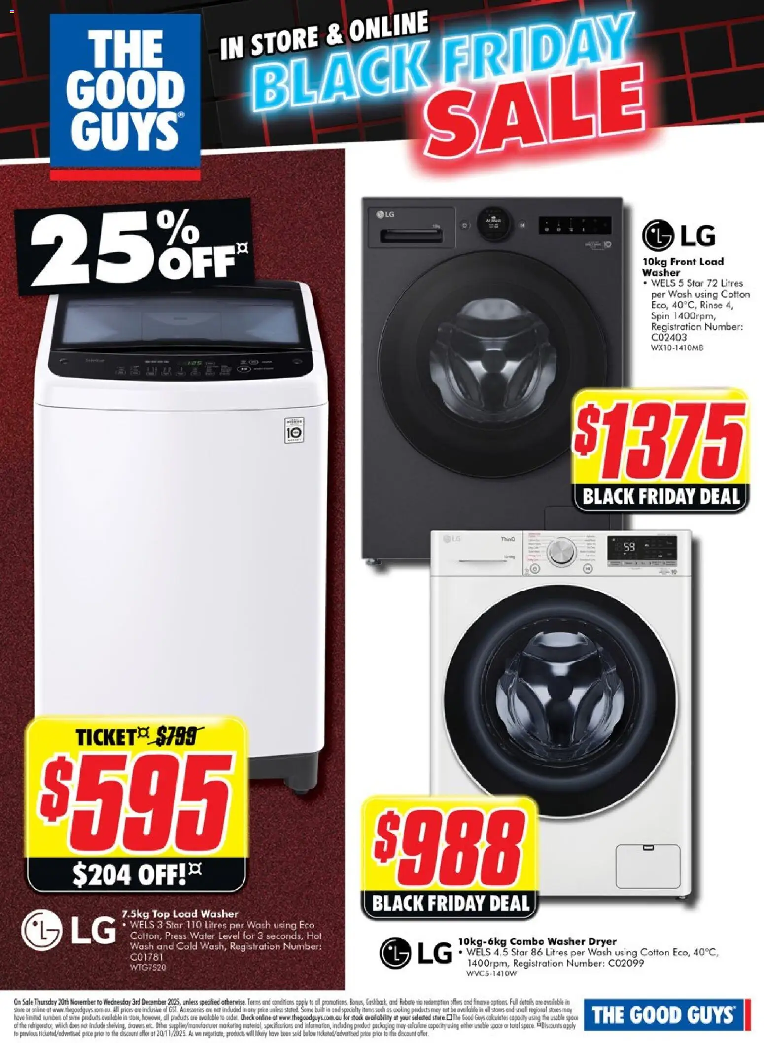 The Good Guys catalogue - valid from 19.11.2025 | Page: 3 | Products: Water, Accessories, Dryer, Press