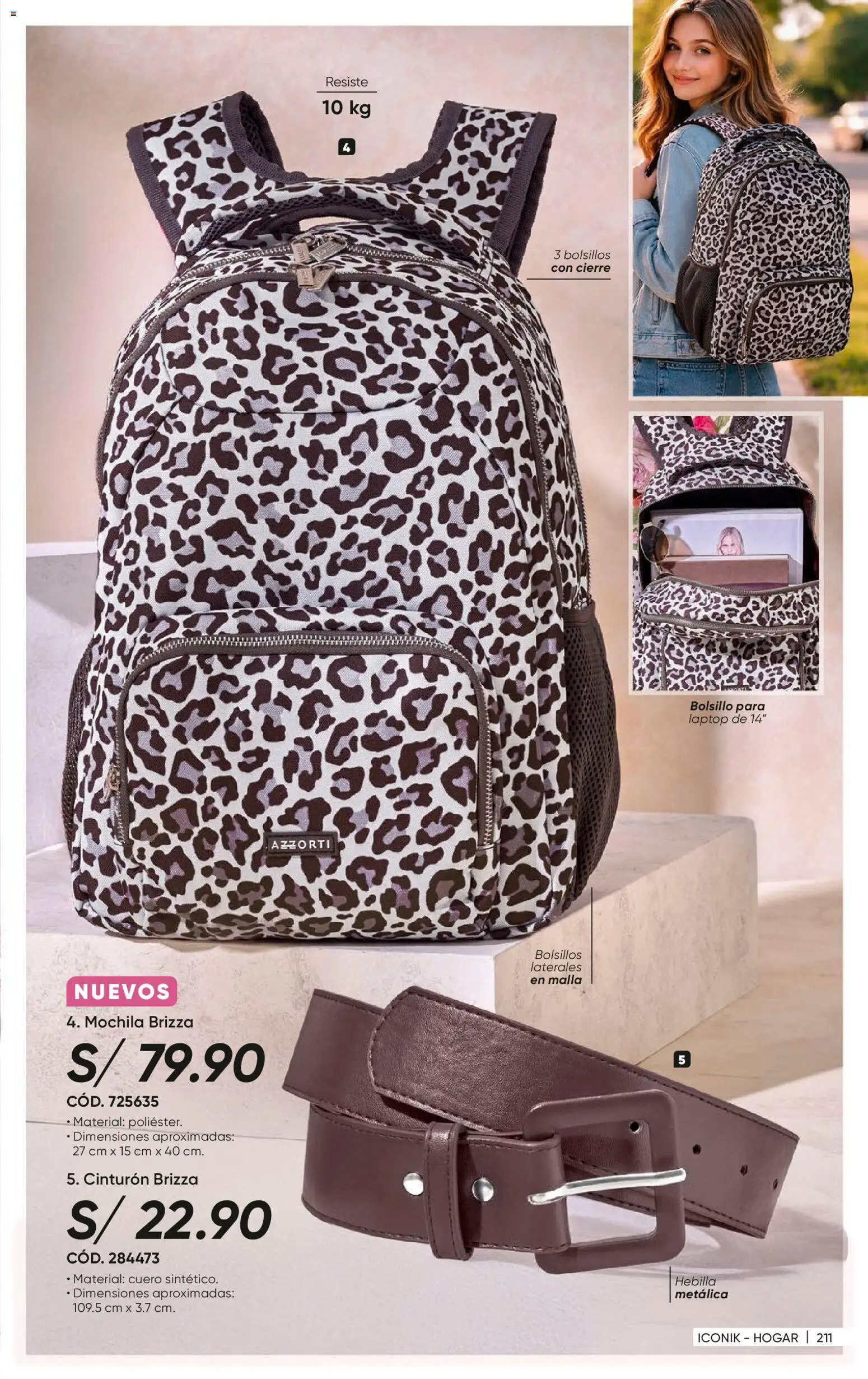 Catálogo Azzorti válido desde 14.04.2026 | Página: 215 | Productos: Mochila, Cinturón