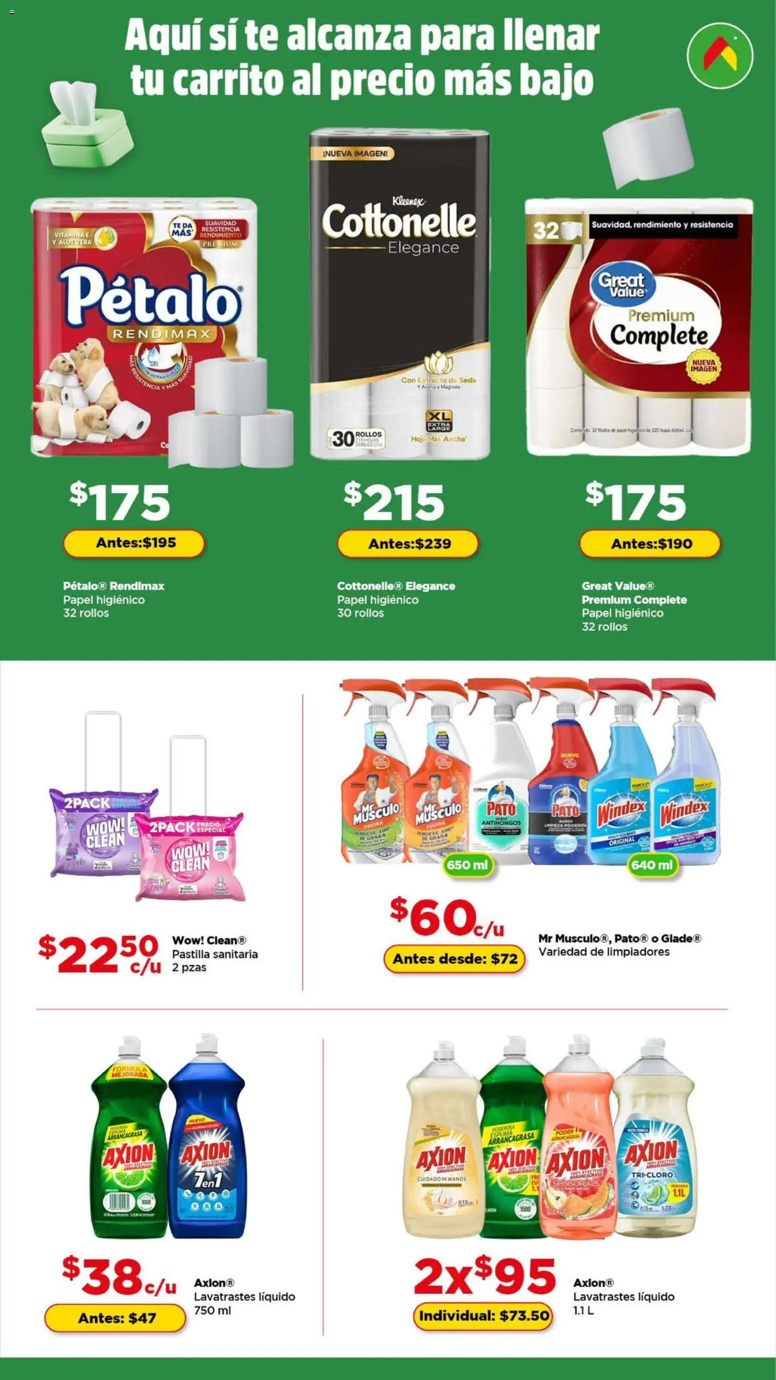 Nuevas ofertas de Bodega Aurrerá válidas en toda la República Mexicana desde el 26.12.2025. ¡Encuentra las mejores ofertas en Bodega Aurrerá folleto Feria de la limpieza! | Página: 6 | Productos: Espuma, Papel higiénico, Cocina, Cloro