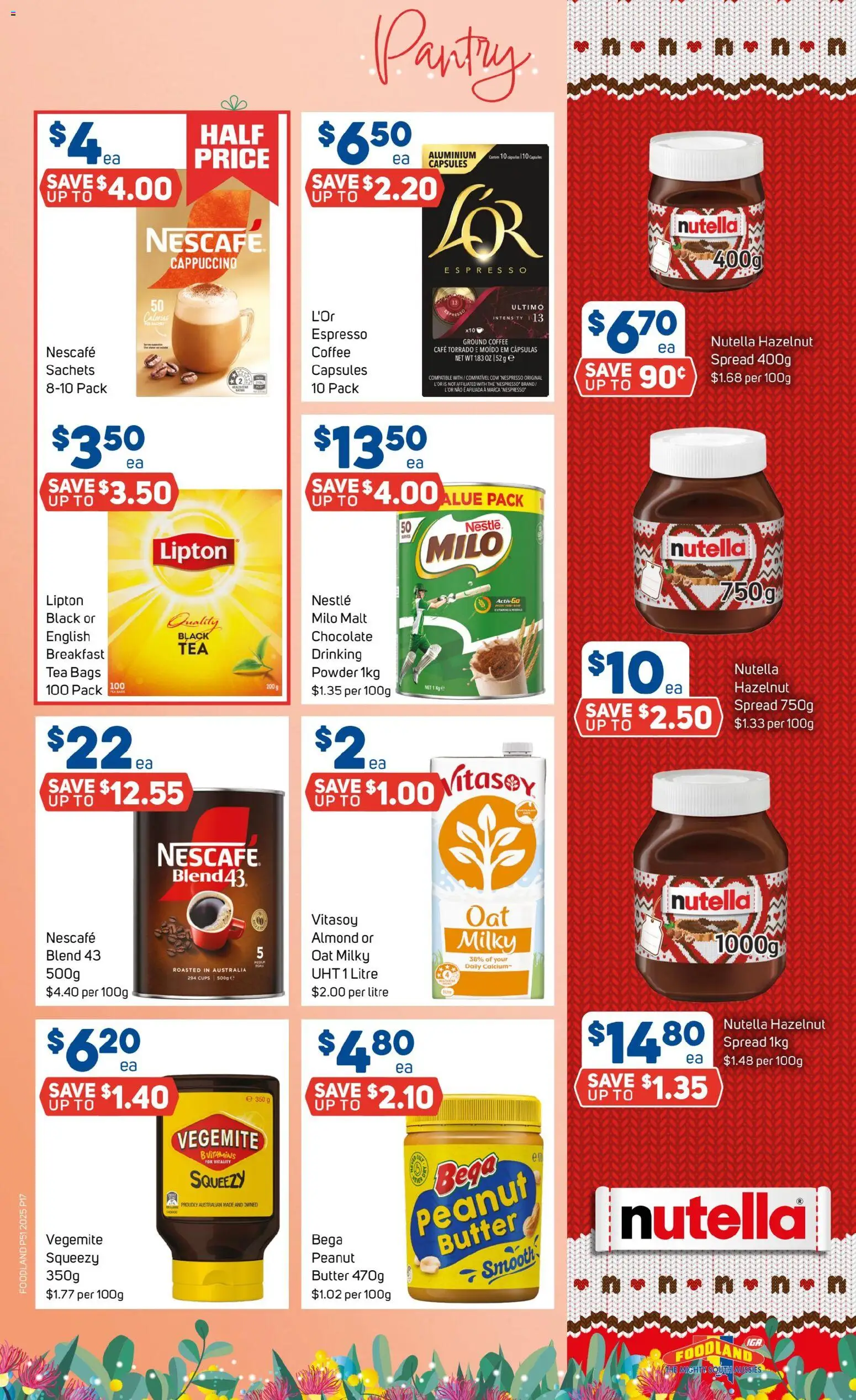 Foodland catalogue - valid from 17.12.2025 | Page: 17 | Products: Cups, Powder, Chocolate, Nutella