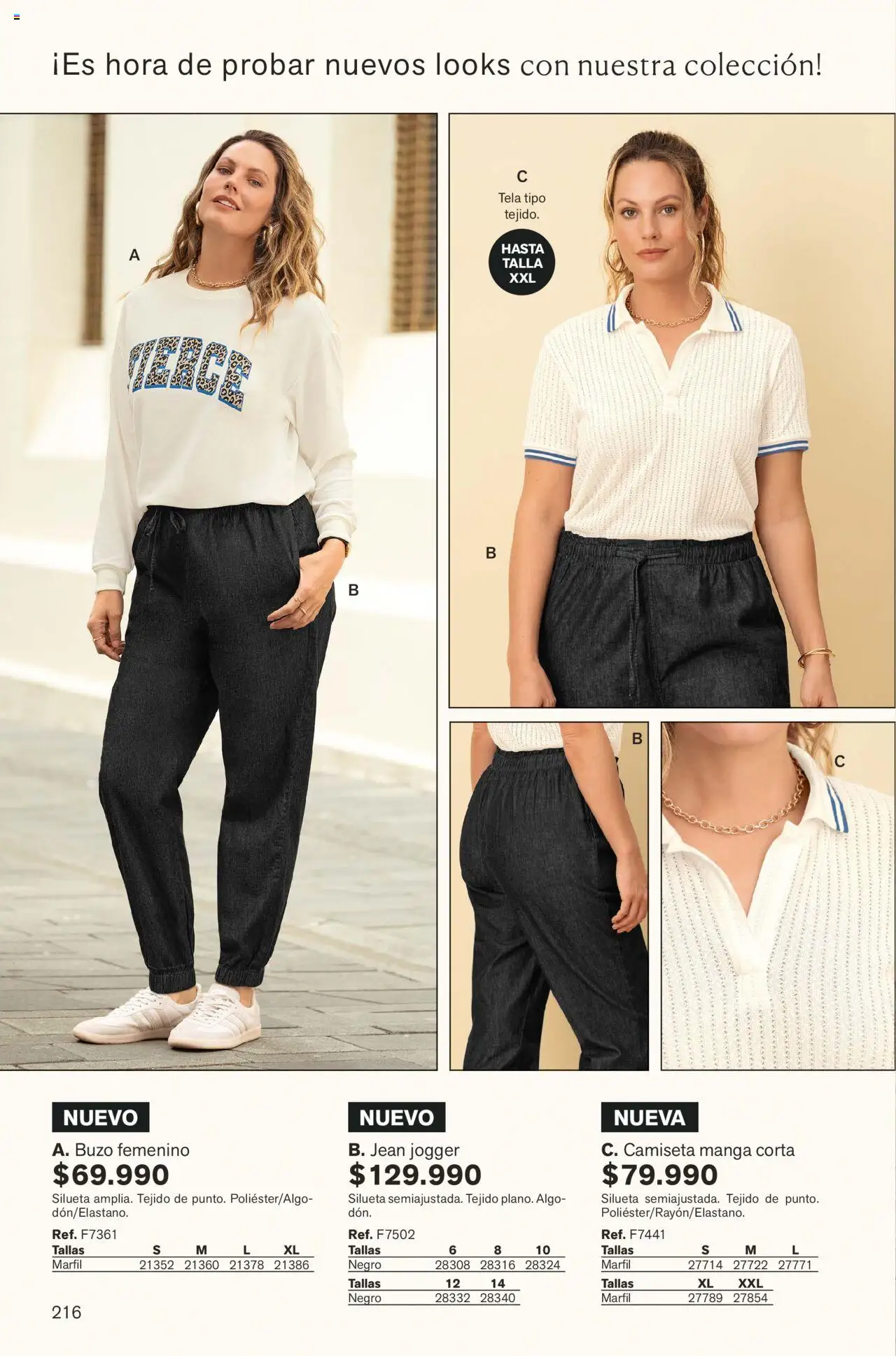 Leonisa revista - valida desde el 01.09.2025 | Página: 216 | Productos: Jean, Buzo, Camiseta