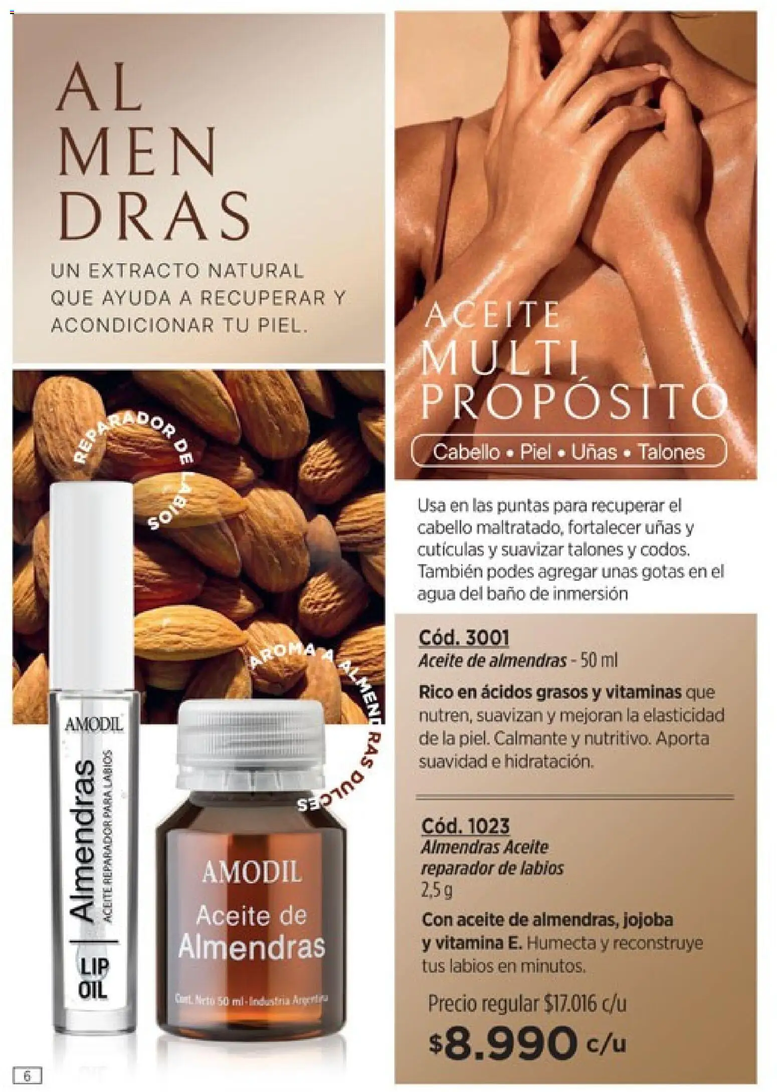 Catálogo Amodil Campaña 5 │ válido desde el 01.03.2026 | Página: 6 | Productos: Vitaminas, Almendras, Baño, Aceite
