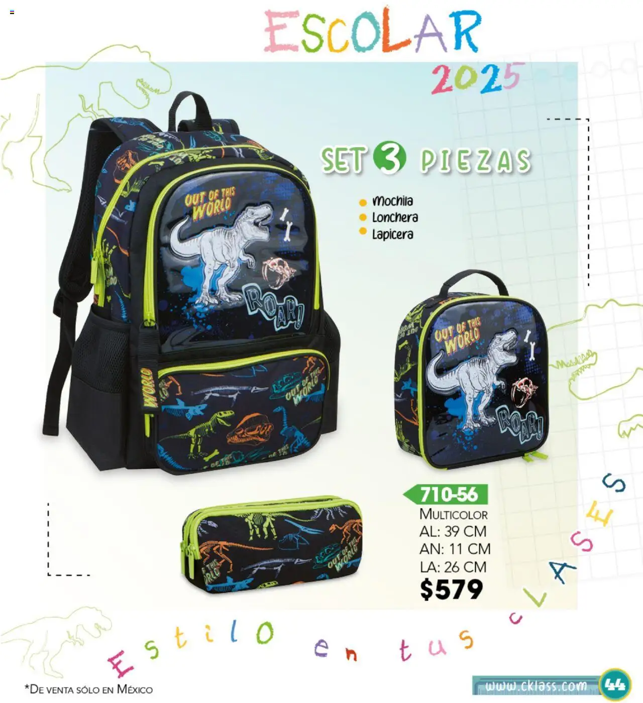 Nuevas ofertas de Cklass válidas en toda la República Mexicana desde el 14.07.2025. ¡Encuentra las mejores ofertas en Cklass catálogo Escolar! | Página: 45 | Productos: Mochila, Té