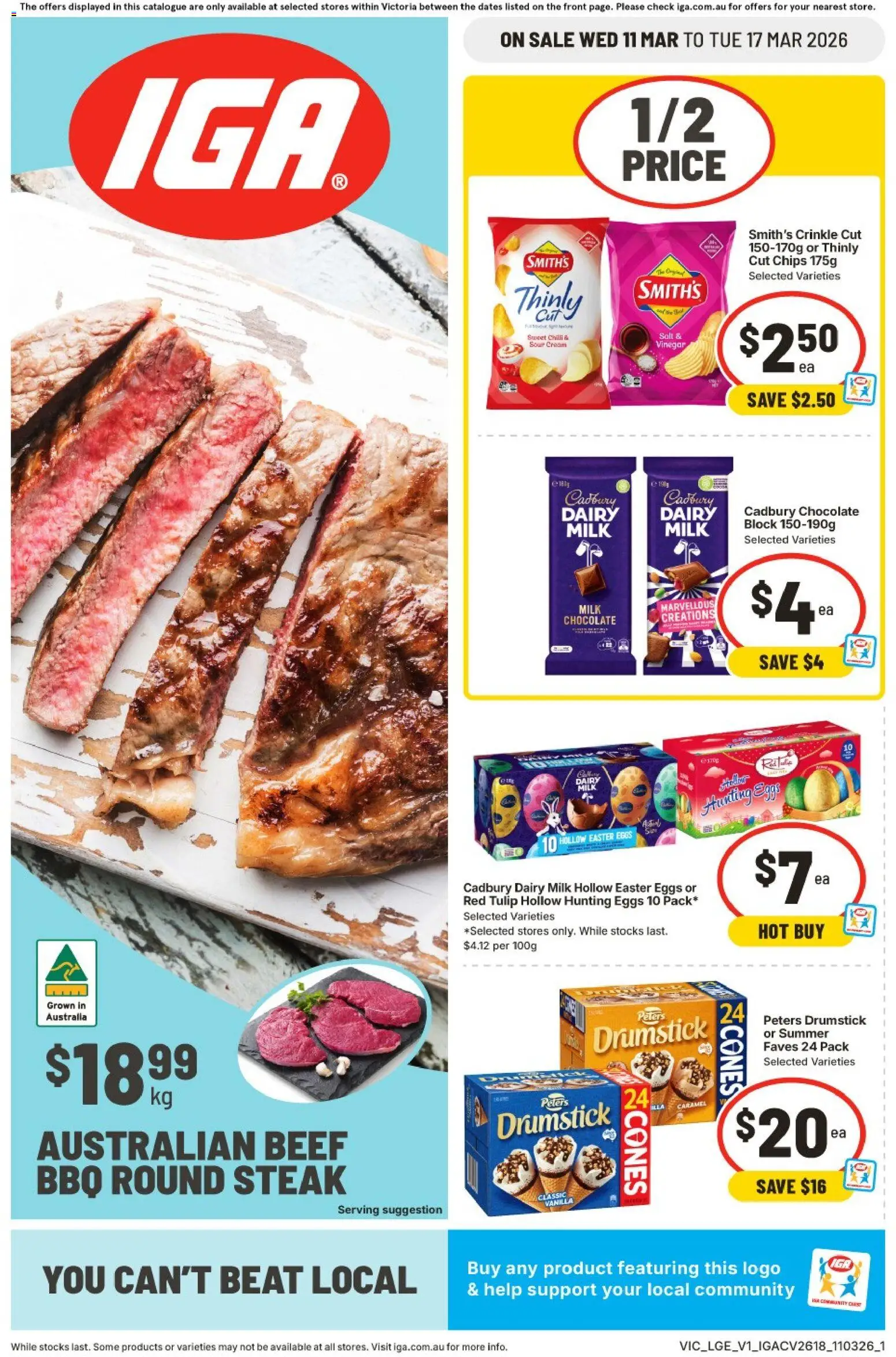 IGA catalogue - valid from 11.03.2026 | Page: 1 | Products: Chicken
