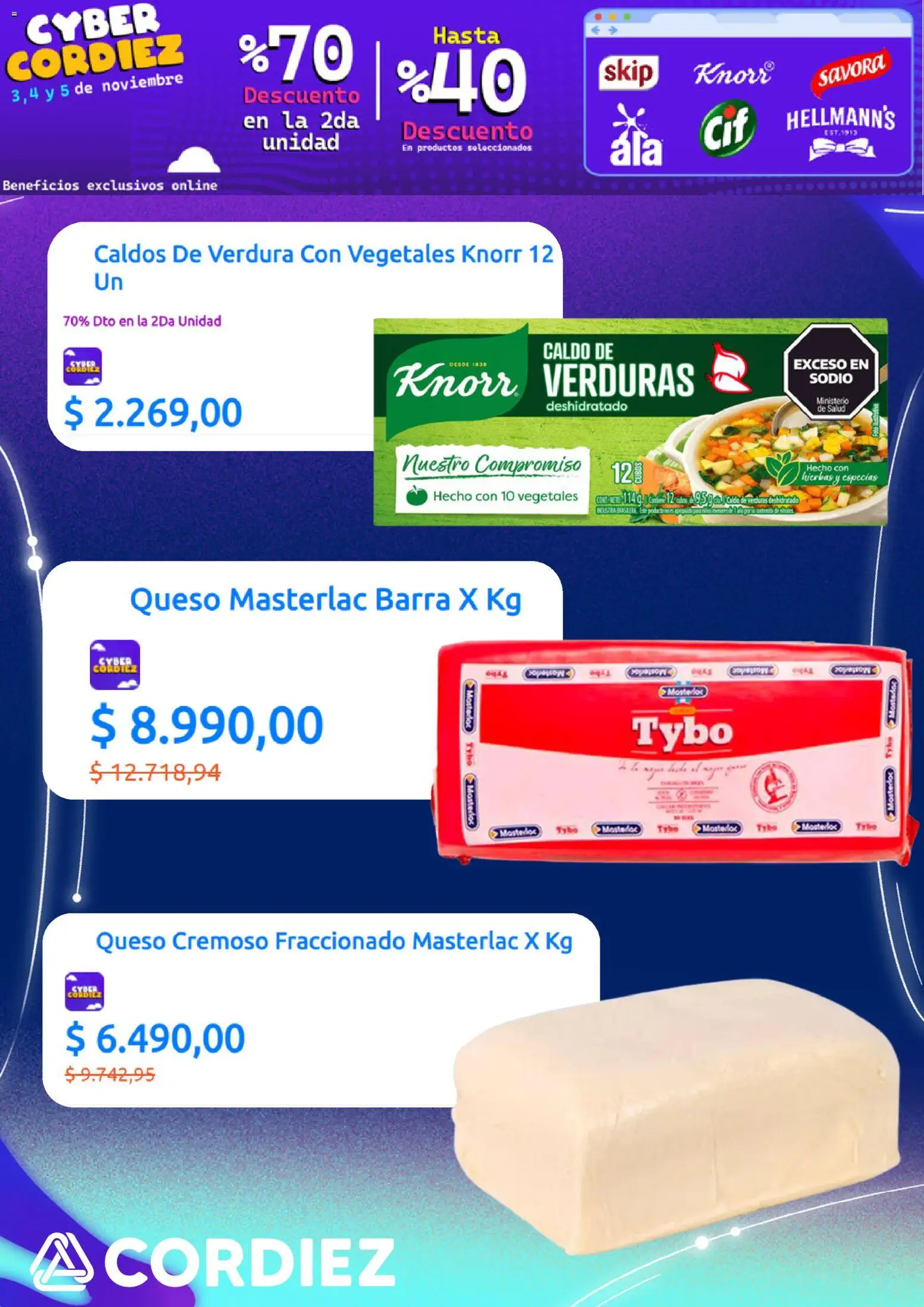 Cordiez - Cyber Monday  │ válido desde el 03.11.2025 | Página: 3 | Productos: Queso