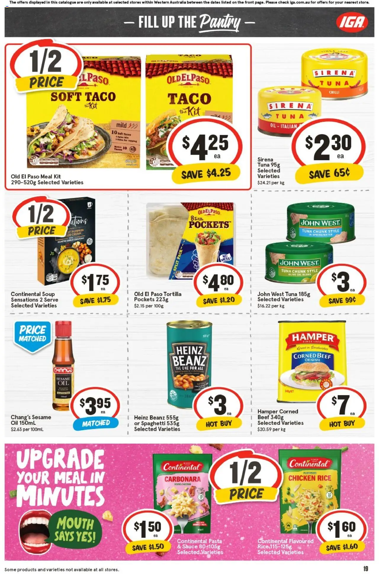 IGA catalogue - valid from 22.10.2025 | Page: 22 | Products: Chicken, Pasta, Garlic, Tuna