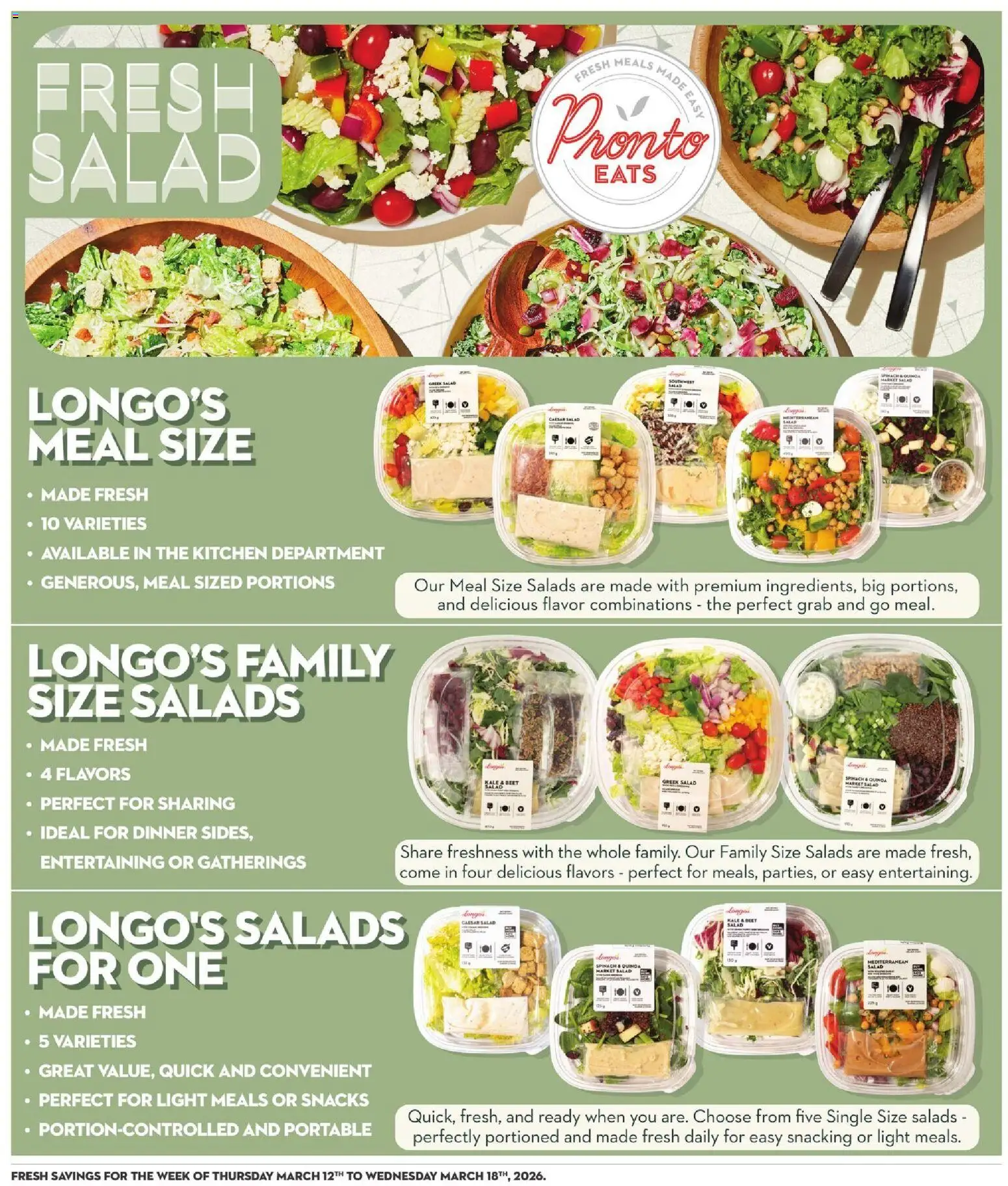 Longo's flyer valid from 12.03.2026 | Page: 17 | Products: Salad
