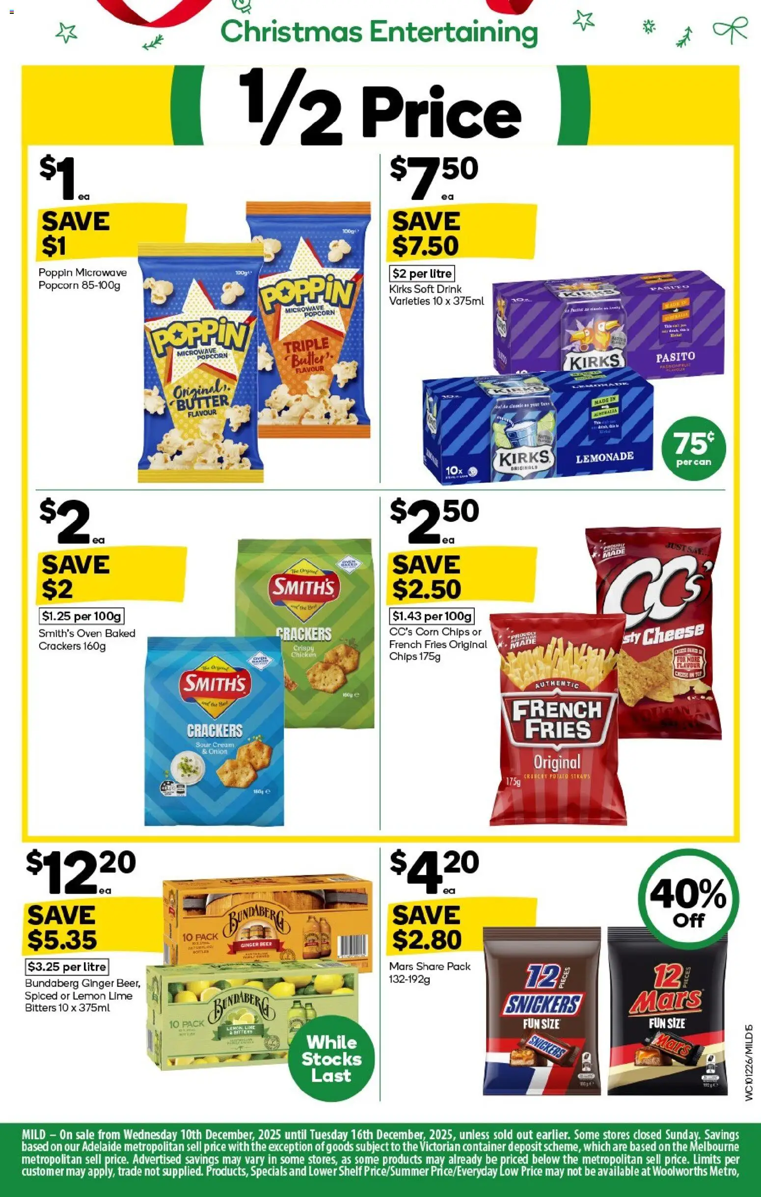 Woolworths catalogue - valid from 10.12.2025 | Page: 15 | Products: Butter, Sour cream, Straws, Microwave