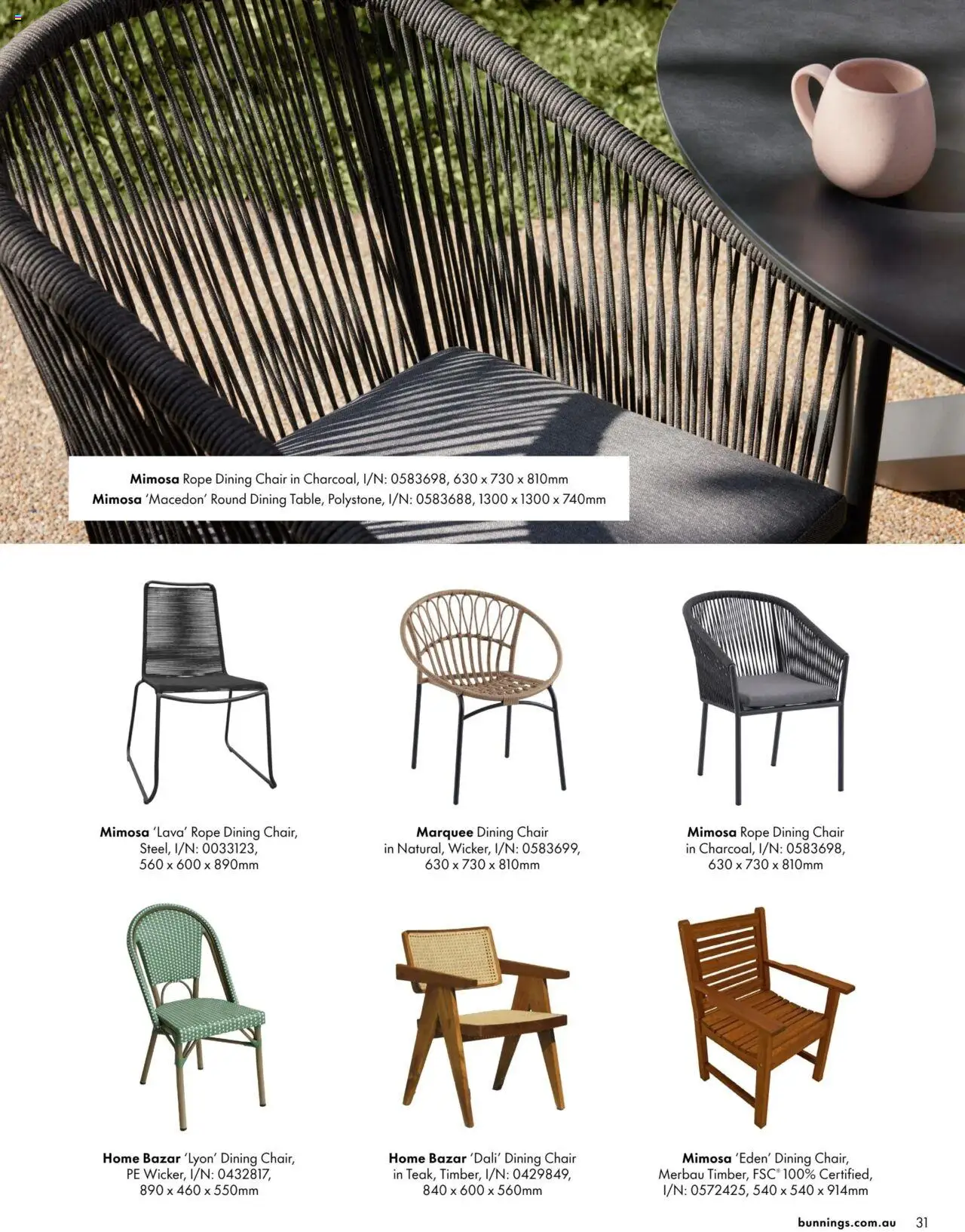 Bunnings Warehouse catalogue - valid from 03.09.2024 | Page: 31 | Products: Chair