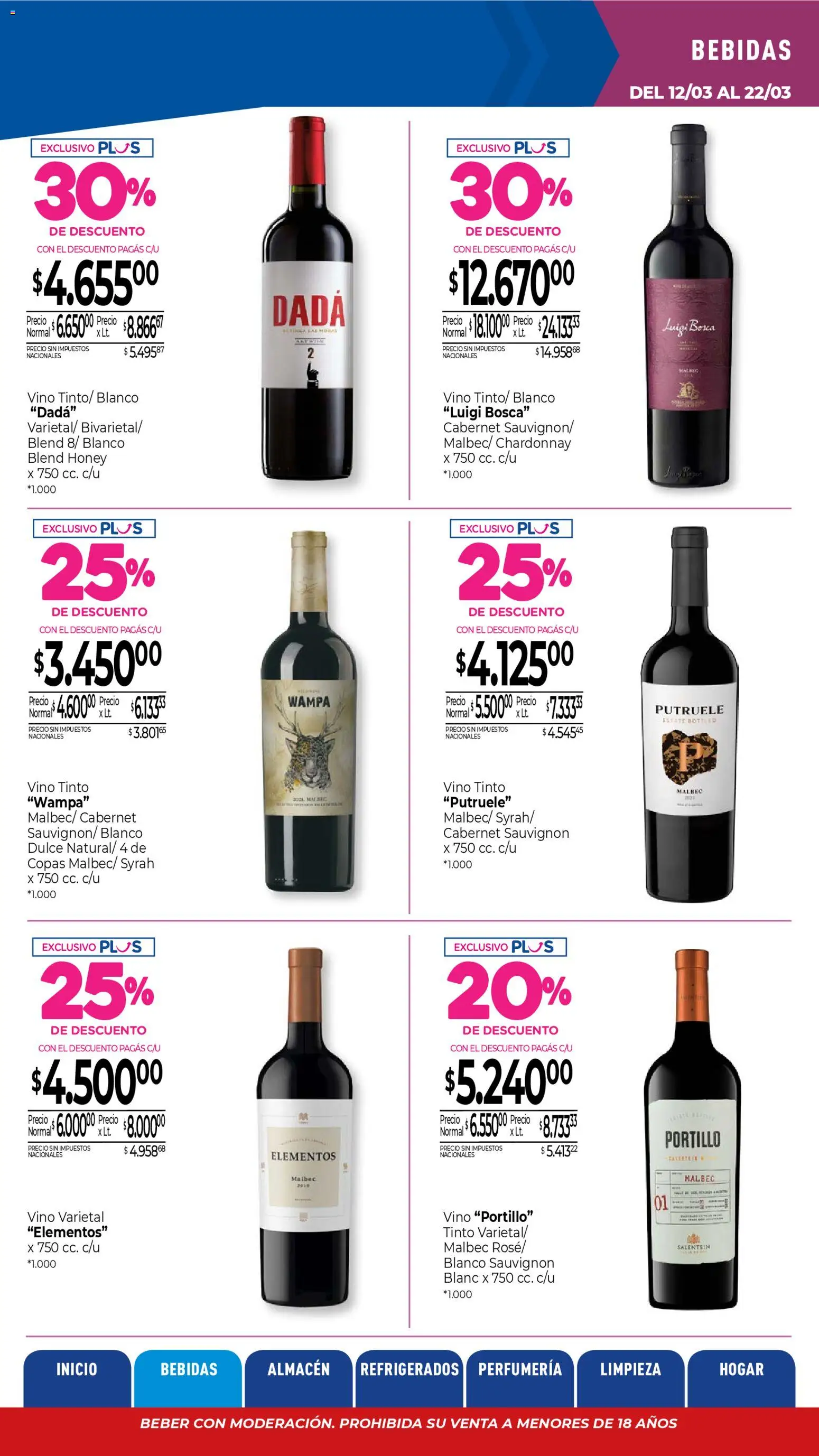 La Anonima catálogo │ válido desde el 13.03.2026 | Página: 7 | Productos: Vino