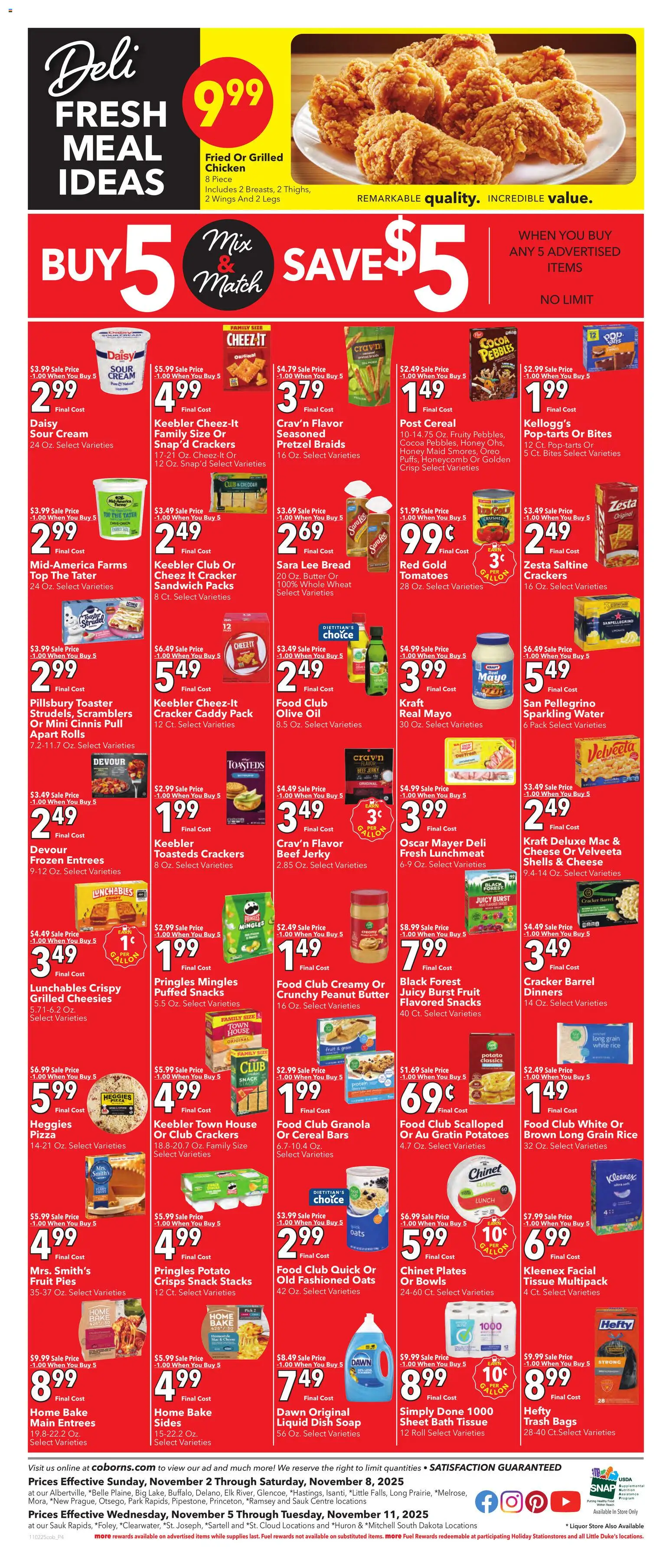 Coborn's Weekly Ad - valid from 05.11.2025 | Page: 6 | Products: Oil, Beef, Cream, Potatoes