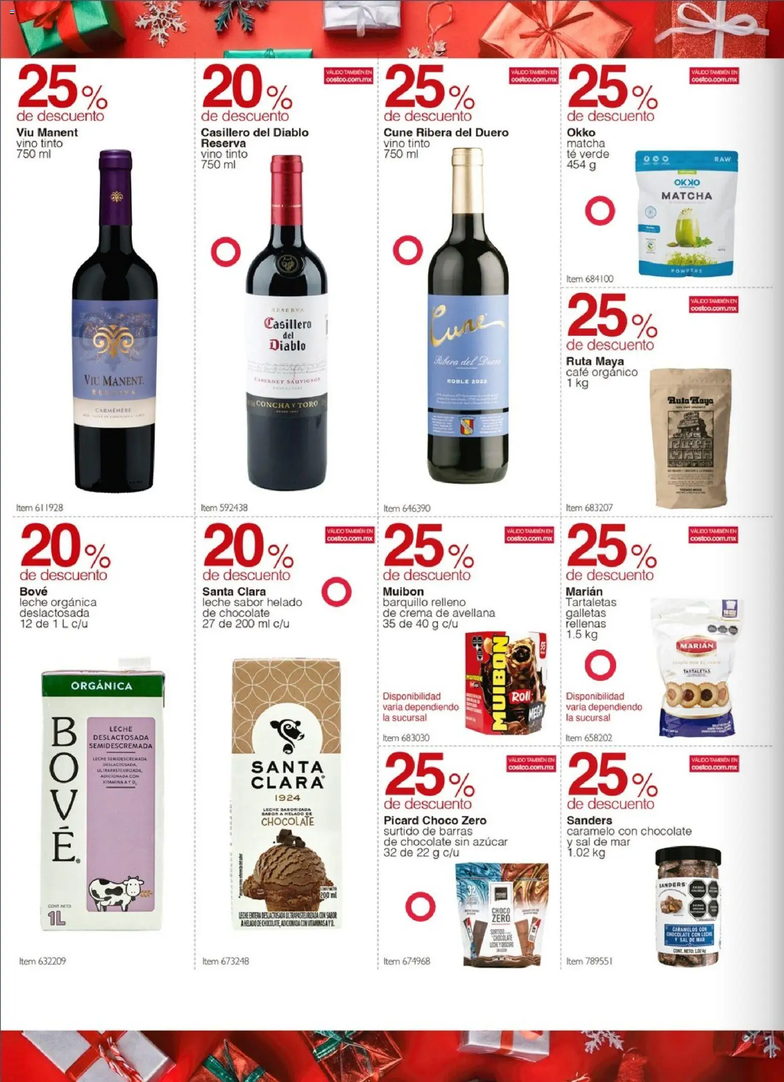 Nuevas ofertas de Costco válidas en toda la República Mexicana desde el 06.12.2025. ¡Encuentra las mejores ofertas en Costco catálogo Descuentos Especiales! | Página: 8 | Productos: Crema, Chocolate, Galletas, Vino
