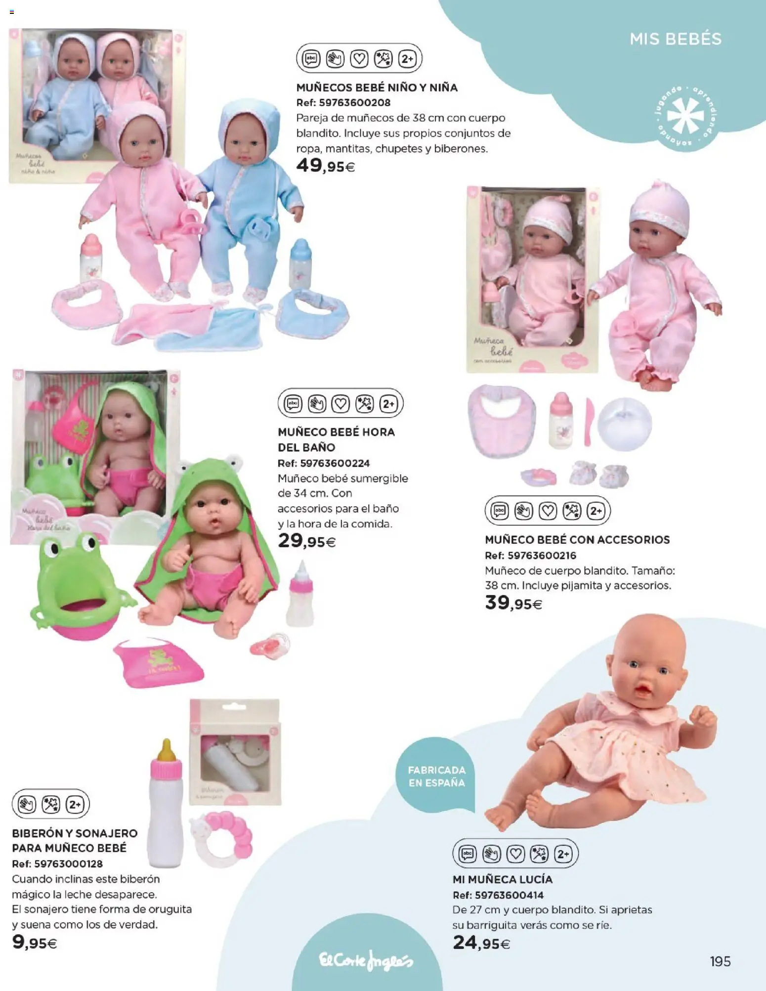 Nuevas ofertas de El Corte Inglés válidas en toda la República Mexicana desde el 27.10.2025. ¡Encuentra las mejores ofertas en El Corte Inglés catálogo Juguetes! | Página: 195 | Productos: Biberón, Leche, Baño